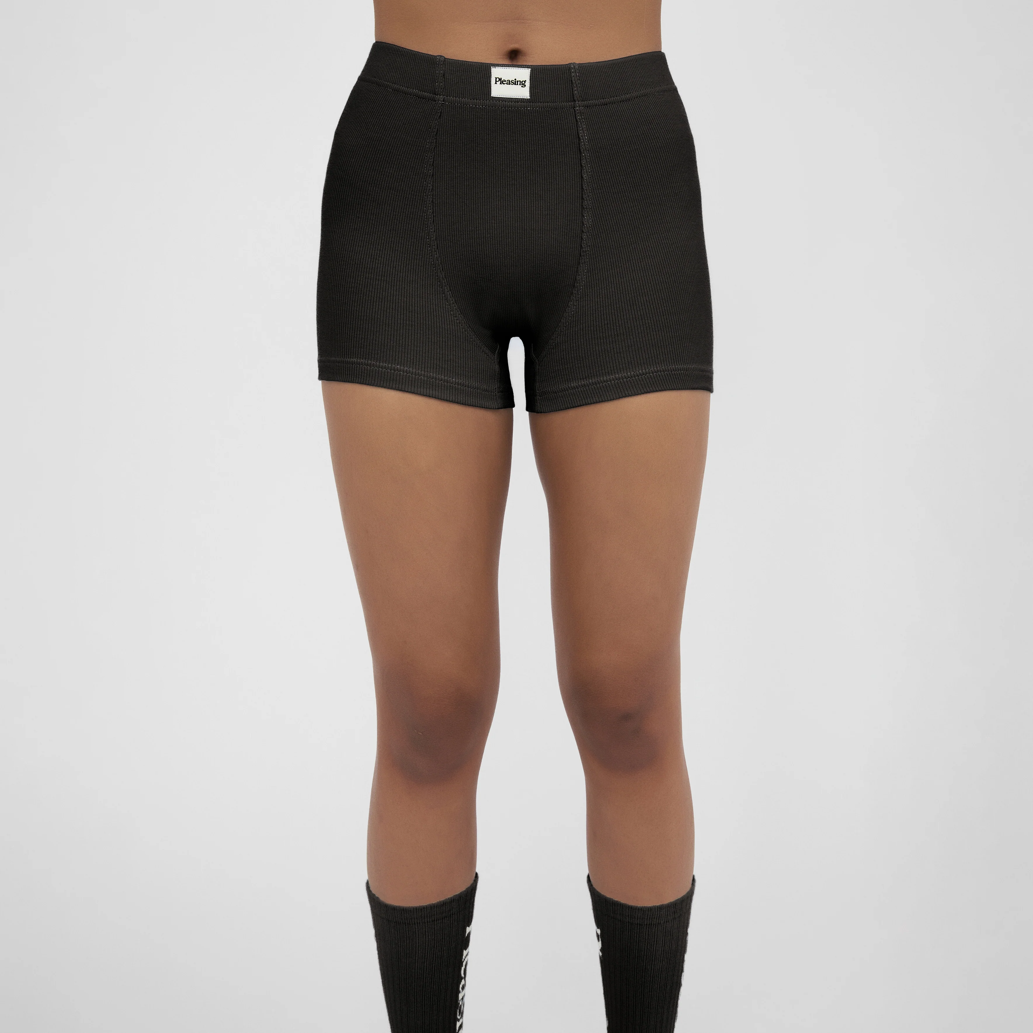 The Pleasing Ribbed Boxer Brief in Black - Image 12