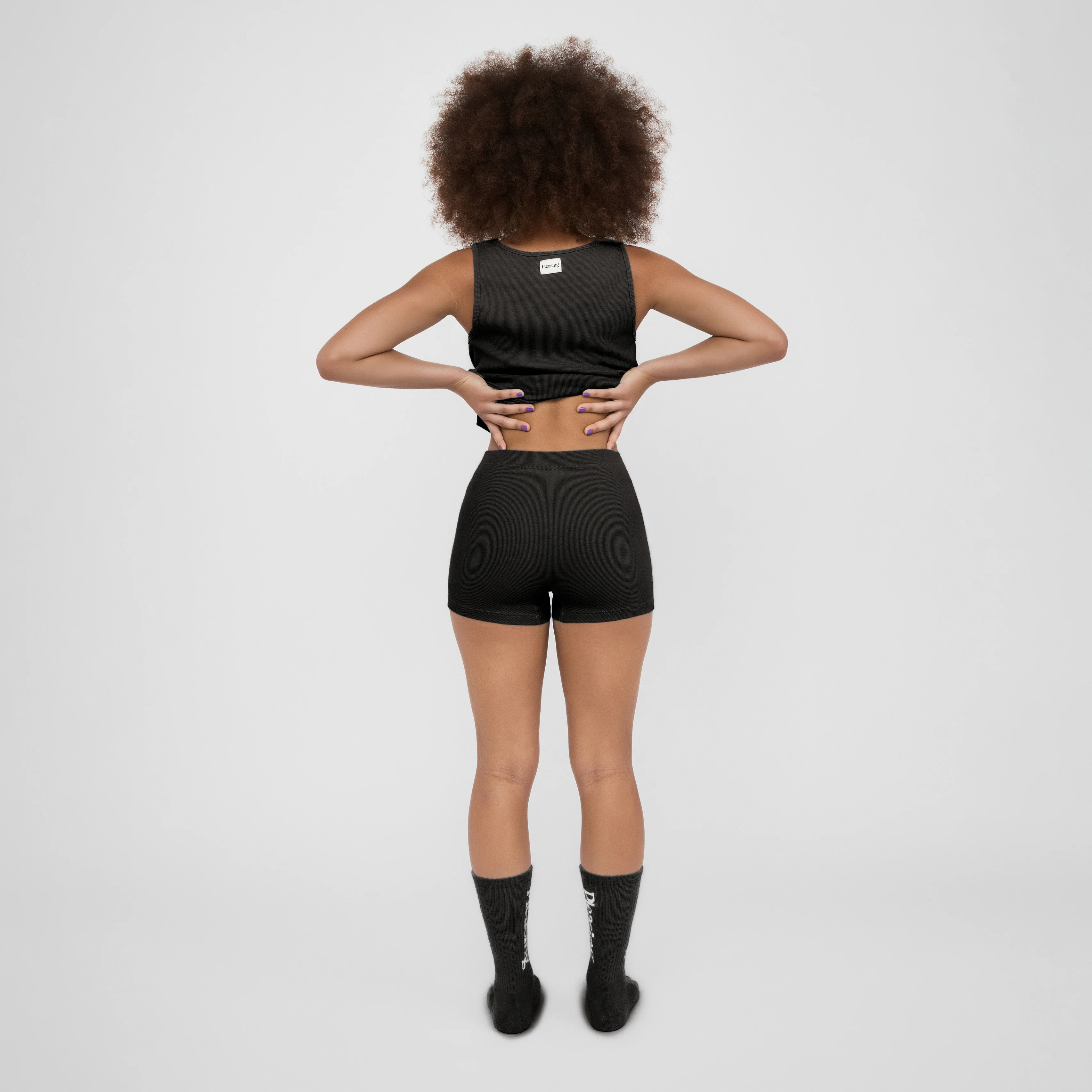 The Pleasing Ribbed Boxer Brief in Black - Image 16