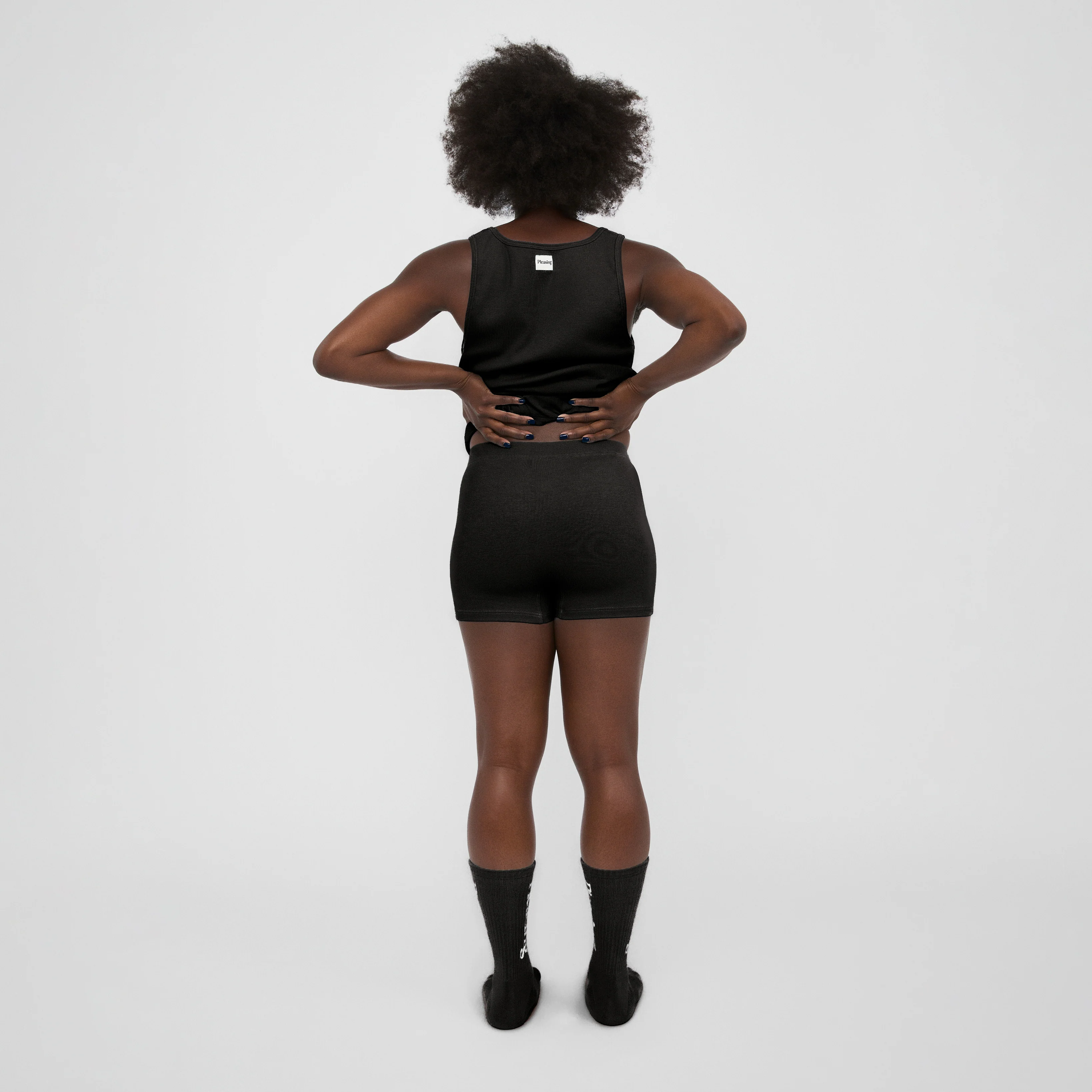 The Pleasing Ribbed Boxer Brief in Black - Image 17