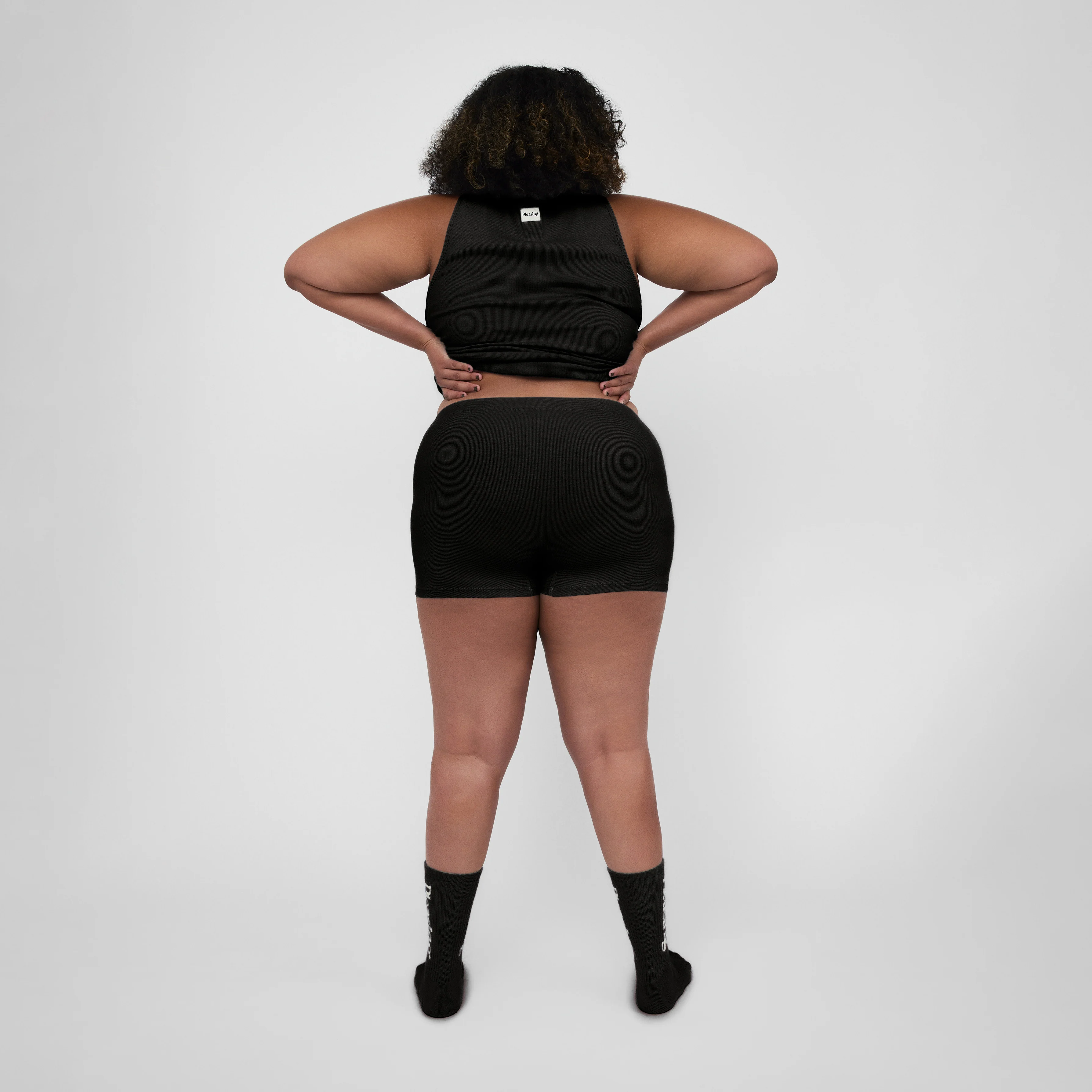 The Pleasing Ribbed Boxer Brief in Black - Image 23