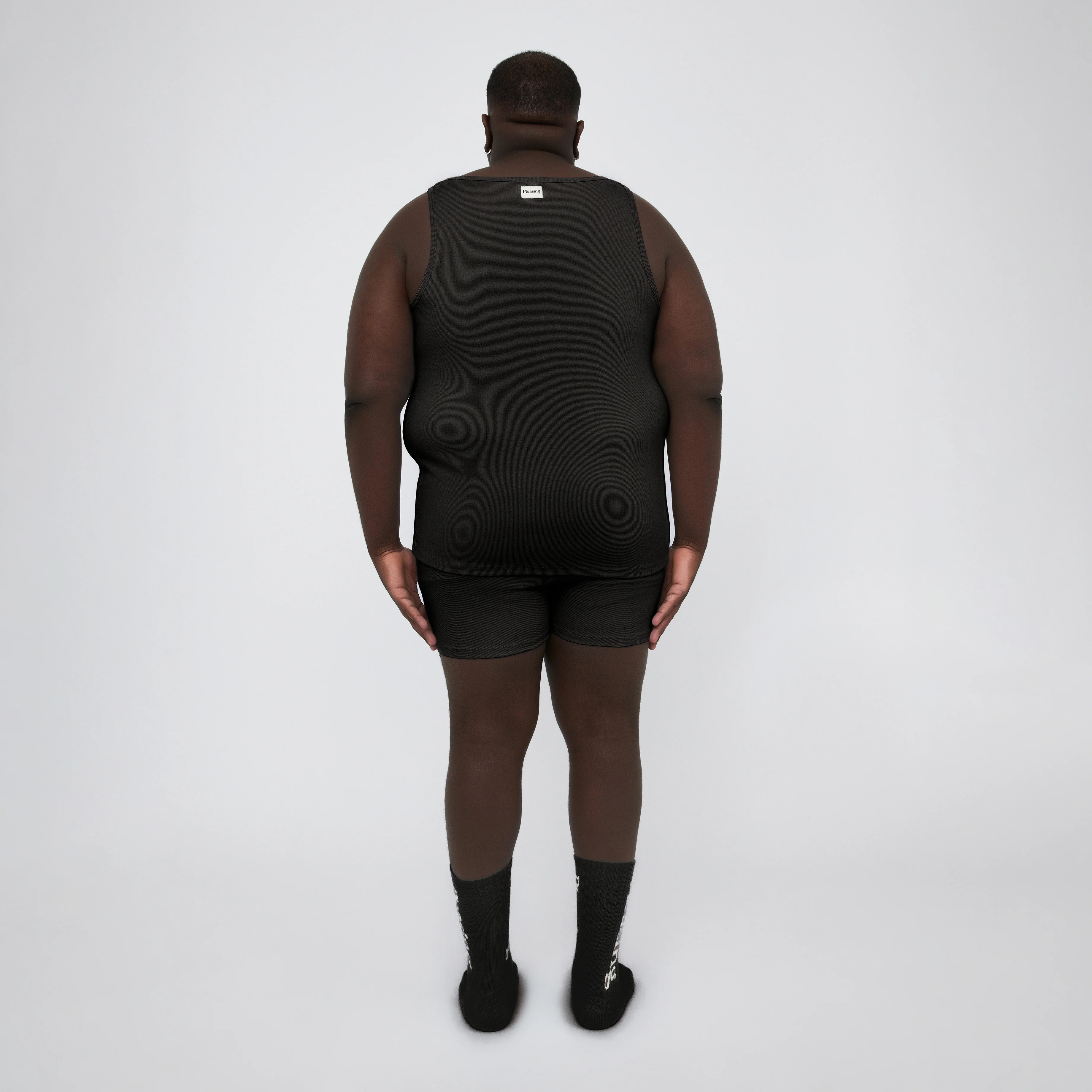 The Pleasing Ribbed Boxer Brief in Black - Image 30