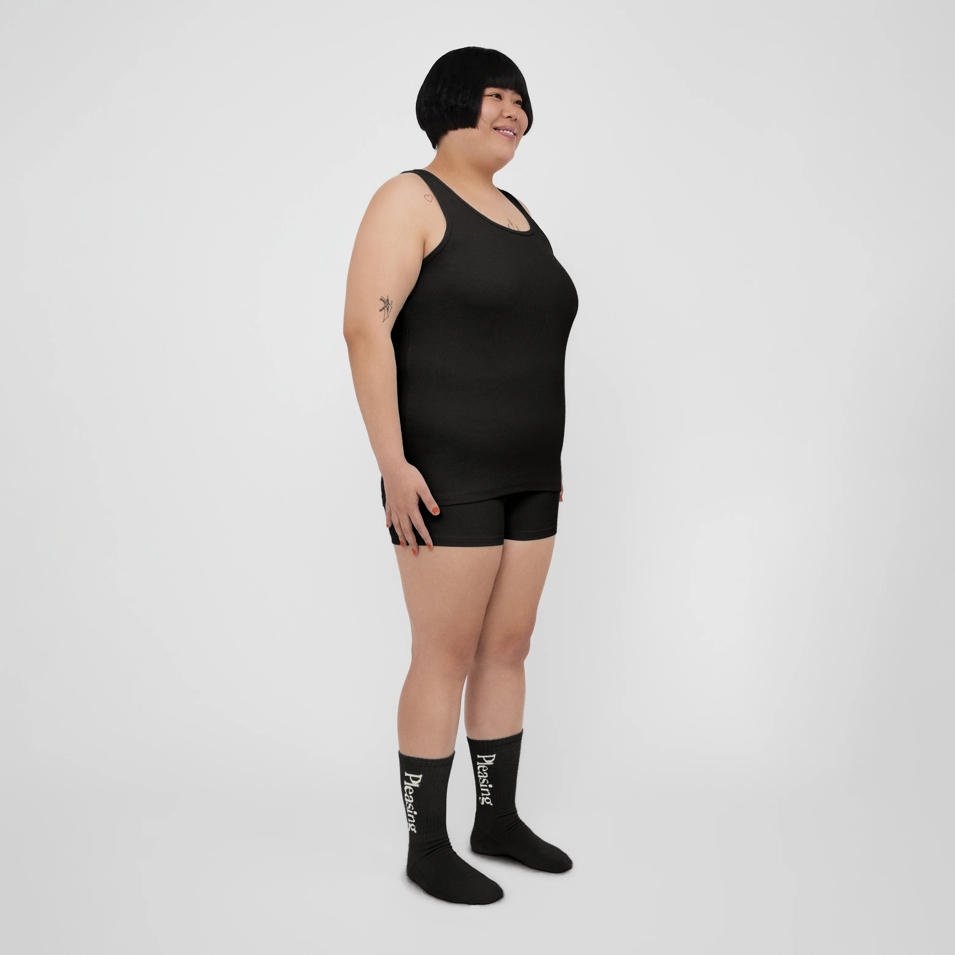 The Pleasing Ribbed Boxer Brief in Black - Image 4