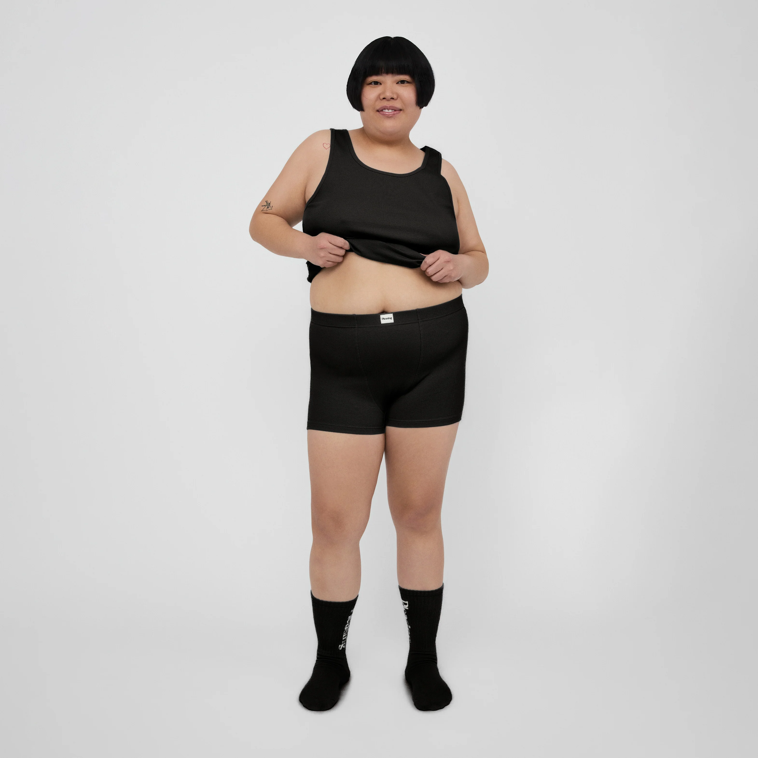 The Pleasing Ribbed Boxer Brief in Black - Image 6