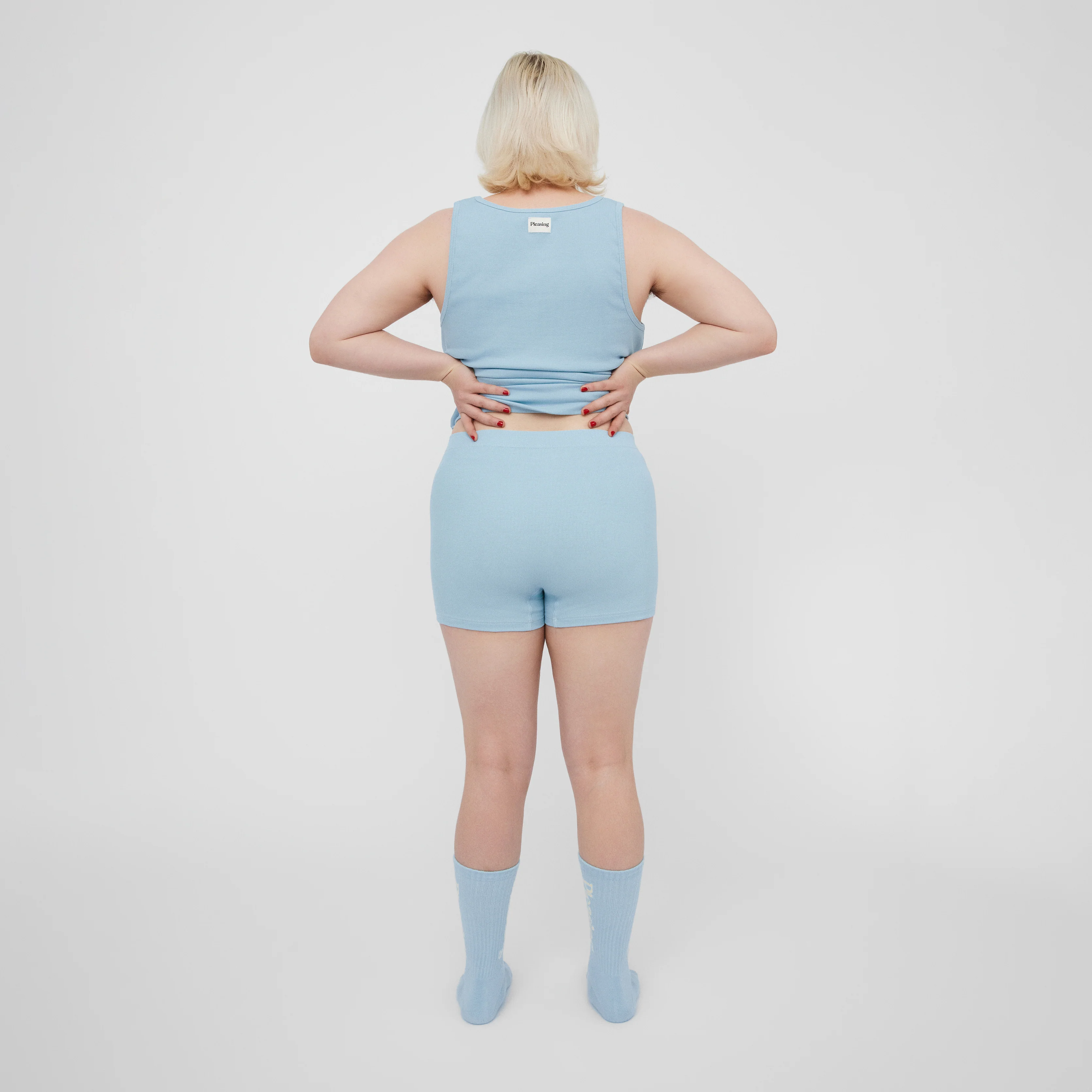 The Pleasing Ribbed Boxer Brief in Blue - Image 10
