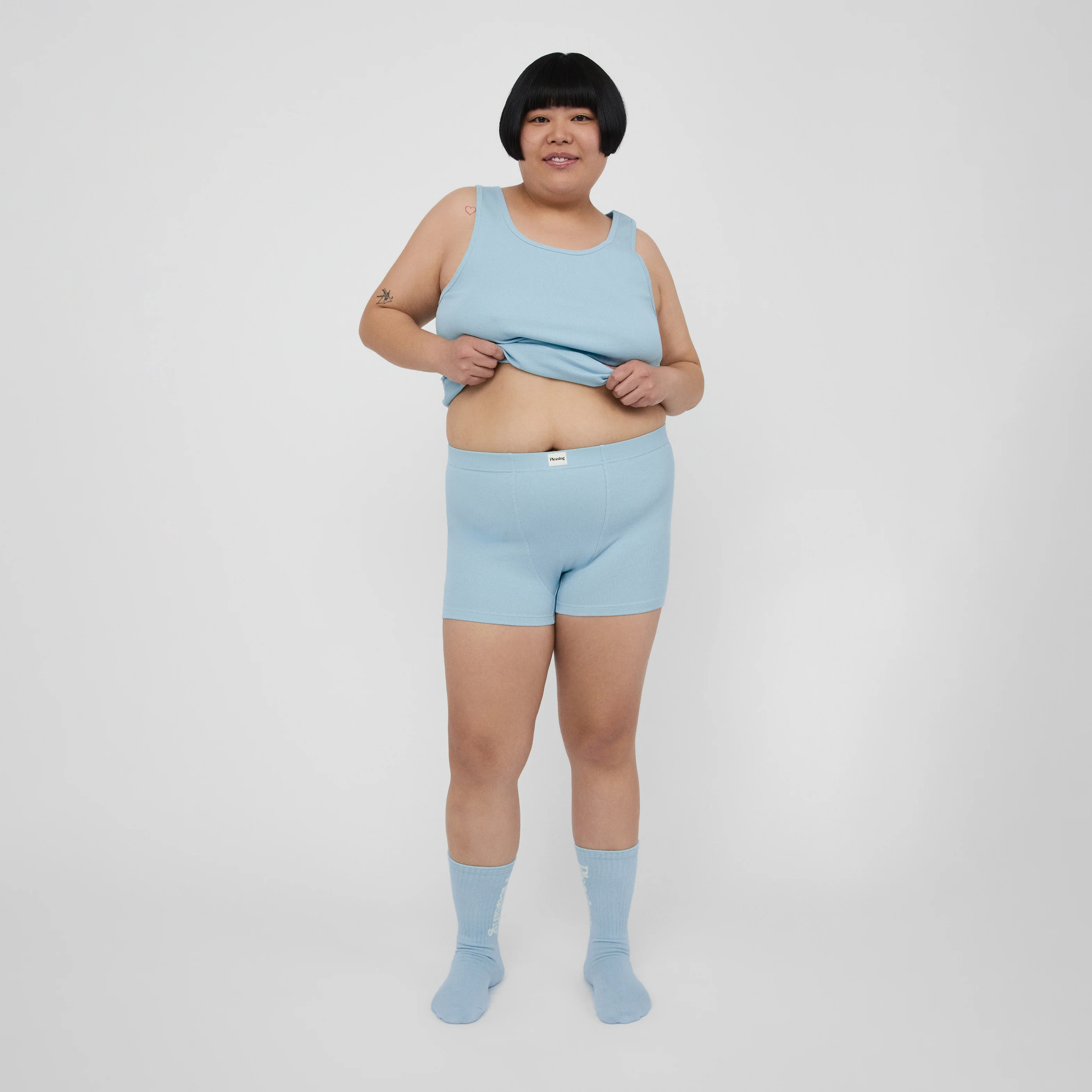 The Pleasing Ribbed Boxer Brief in Blue - Image 13