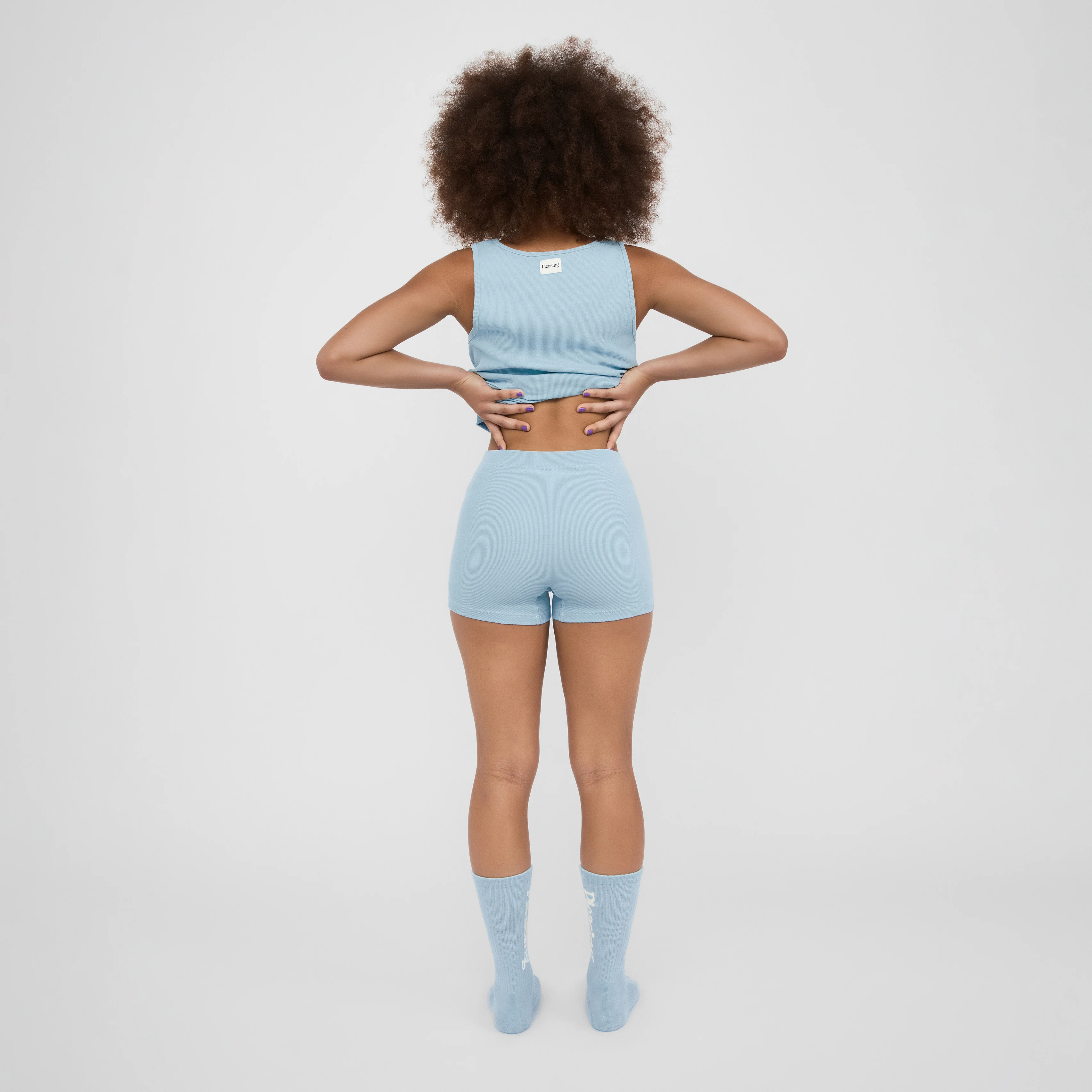 The Pleasing Ribbed Boxer Brief in Blue - Image 32