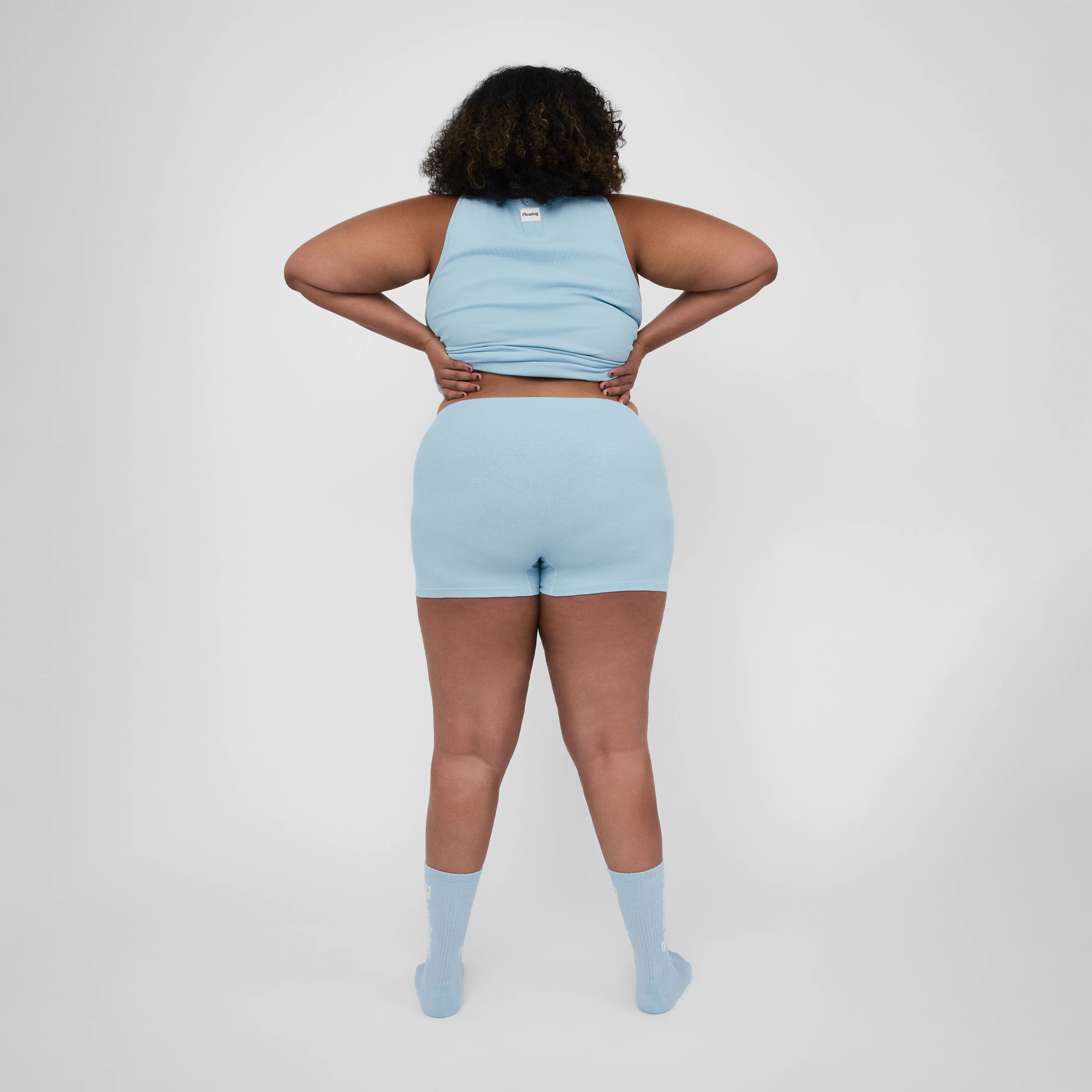 The Pleasing Ribbed Boxer Brief in Blue - Image 8
