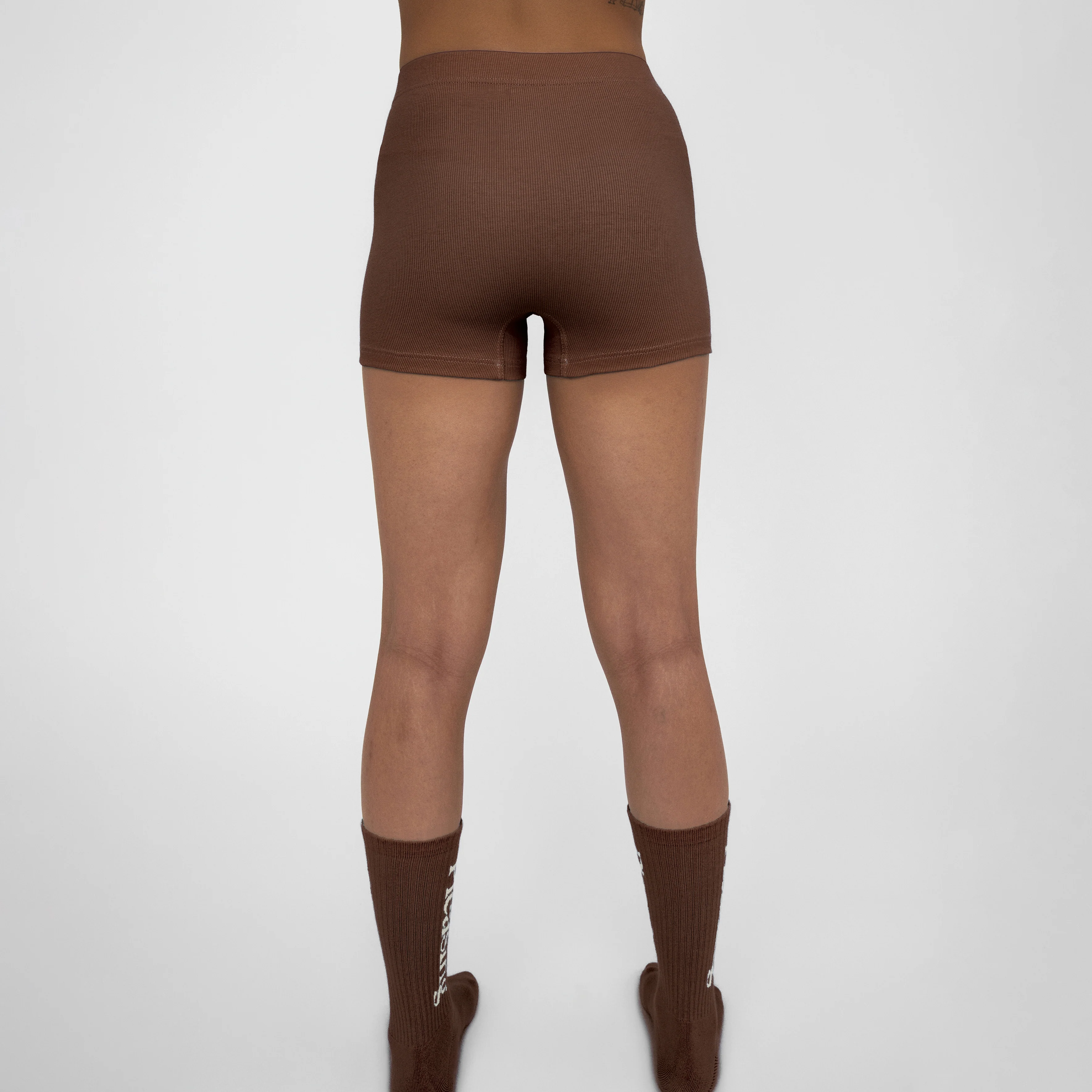 The Pleasing Ribbed Boxer Brief in Brown - Image 16