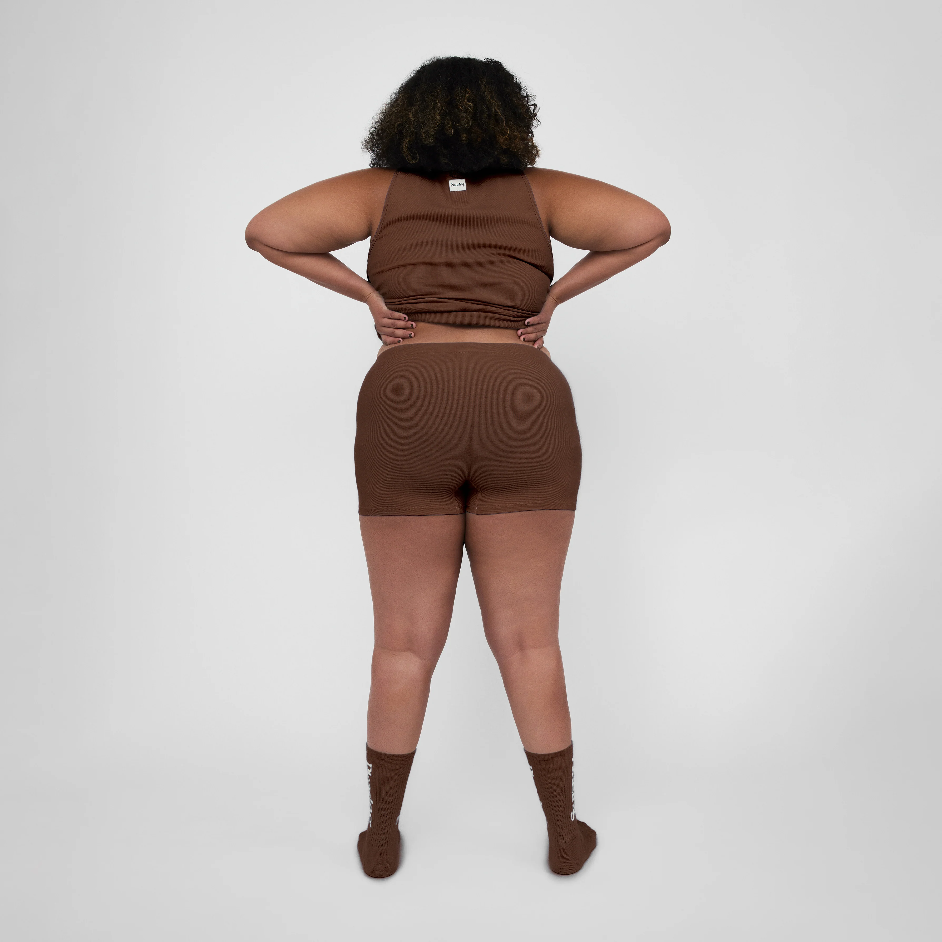 The Pleasing Ribbed Boxer Brief in Brown - Image 20