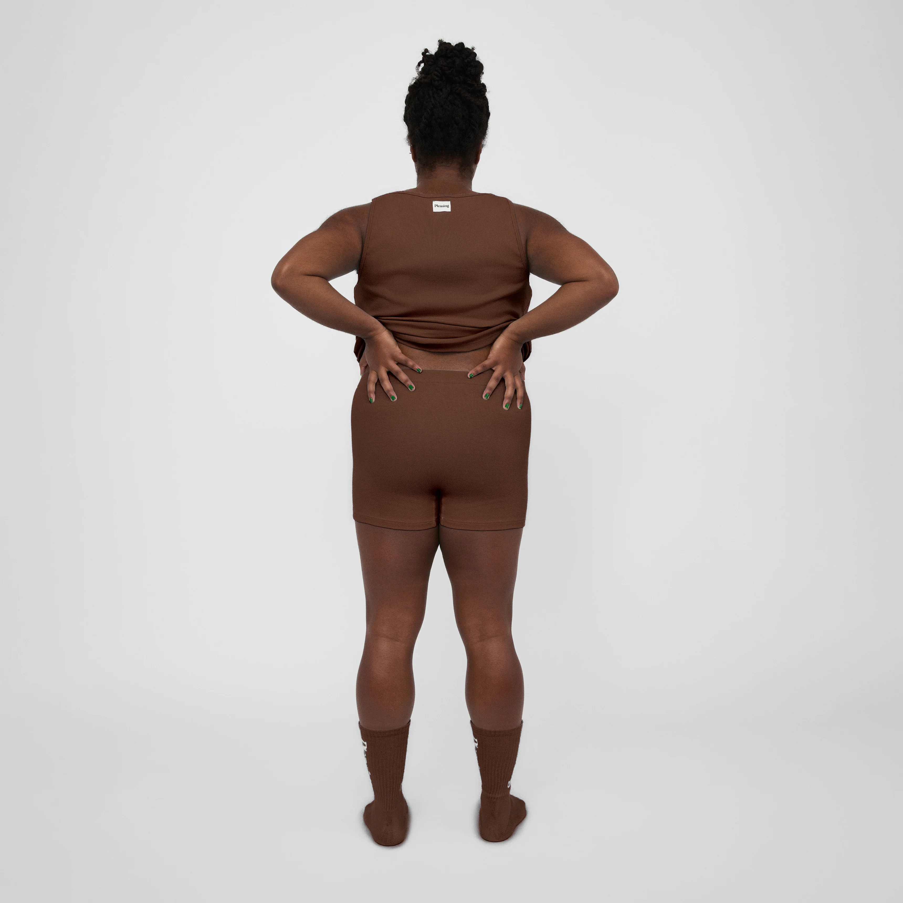 The Pleasing Ribbed Boxer Brief in Brown - Image 24