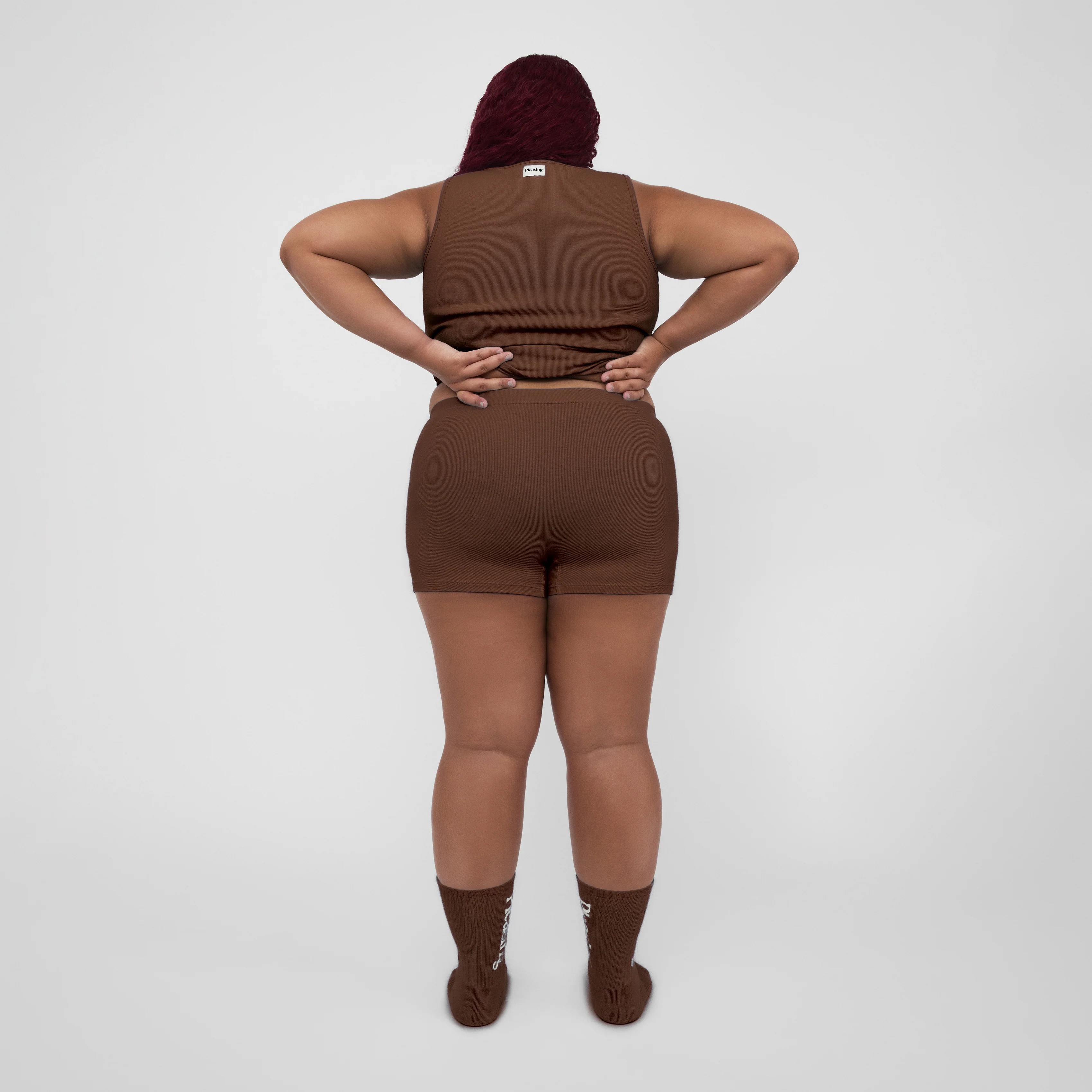 The Pleasing Ribbed Boxer Brief in Brown - Image 25