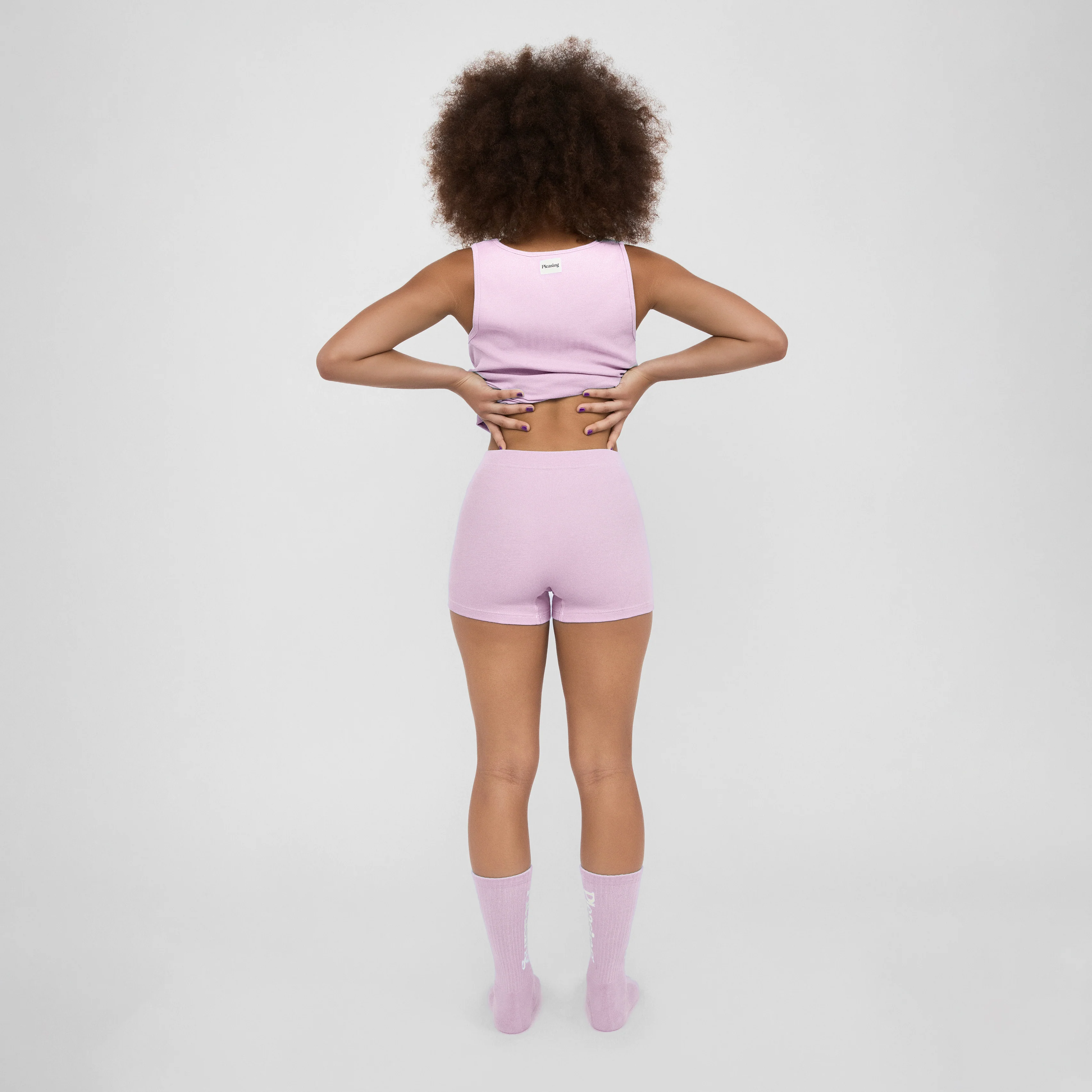 The Pleasing Ribbed Boxer Brief in Lavender - Image 16