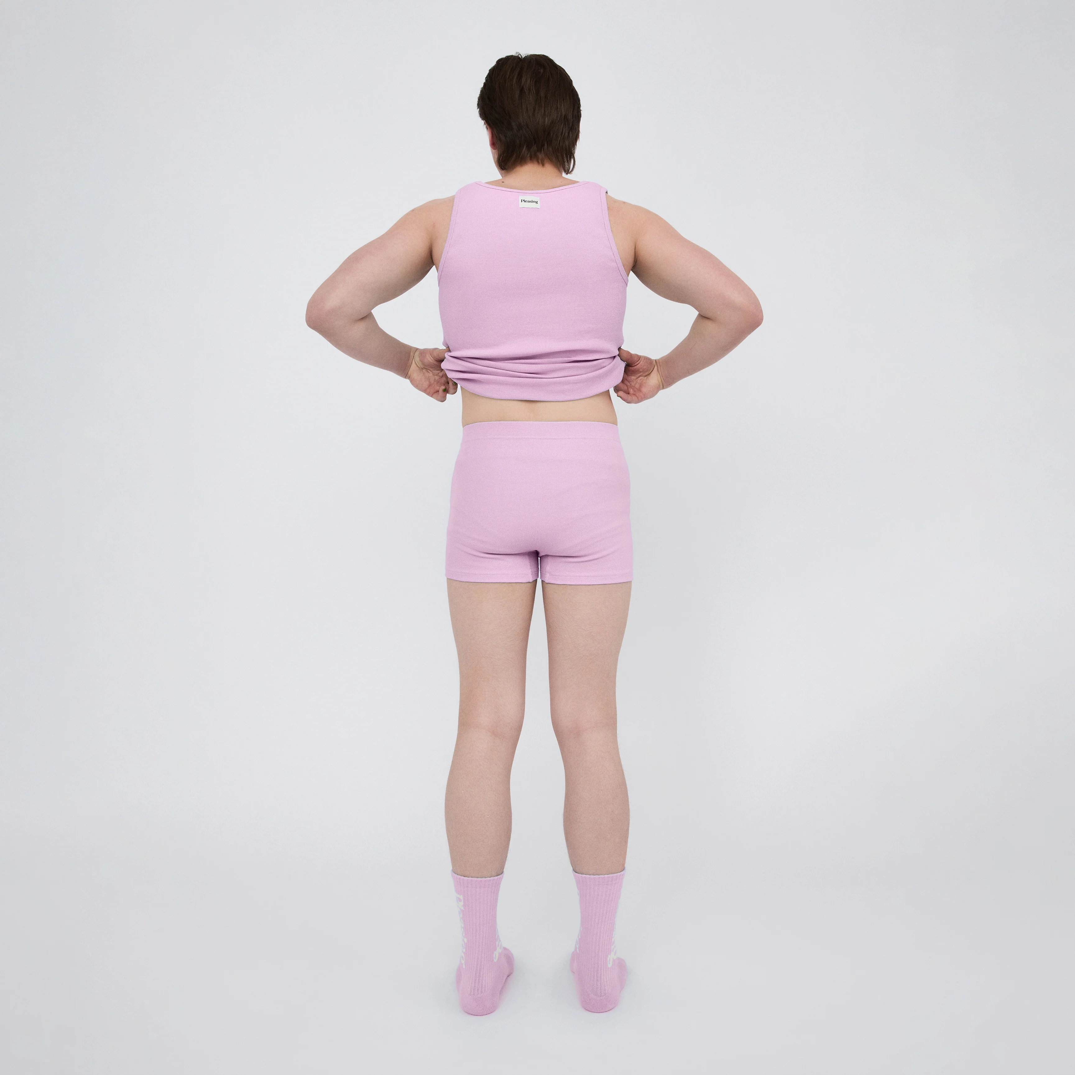 The Pleasing Ribbed Boxer Brief in Lavender - Image 24