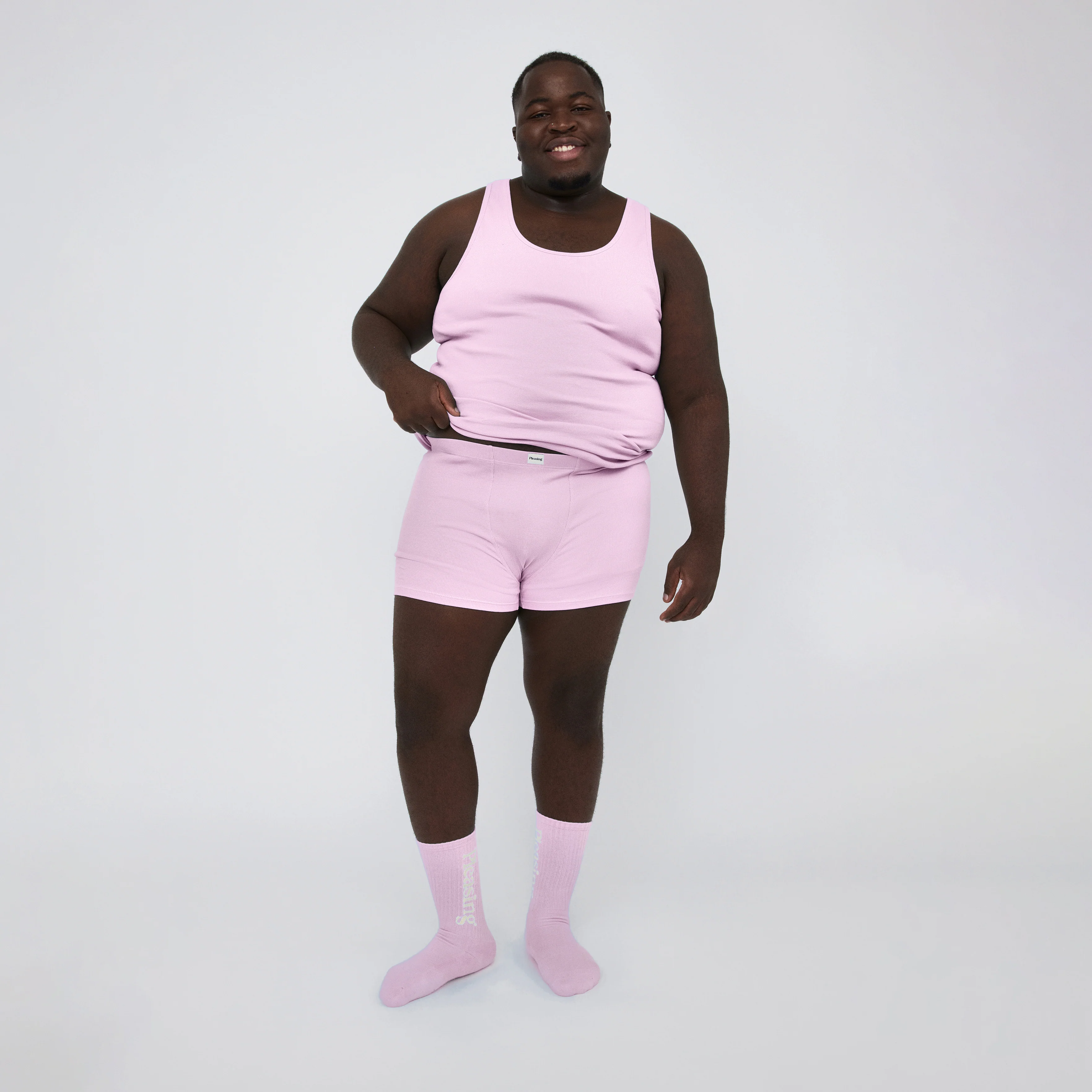 The Pleasing Ribbed Boxer Brief in Lavender - Image 26