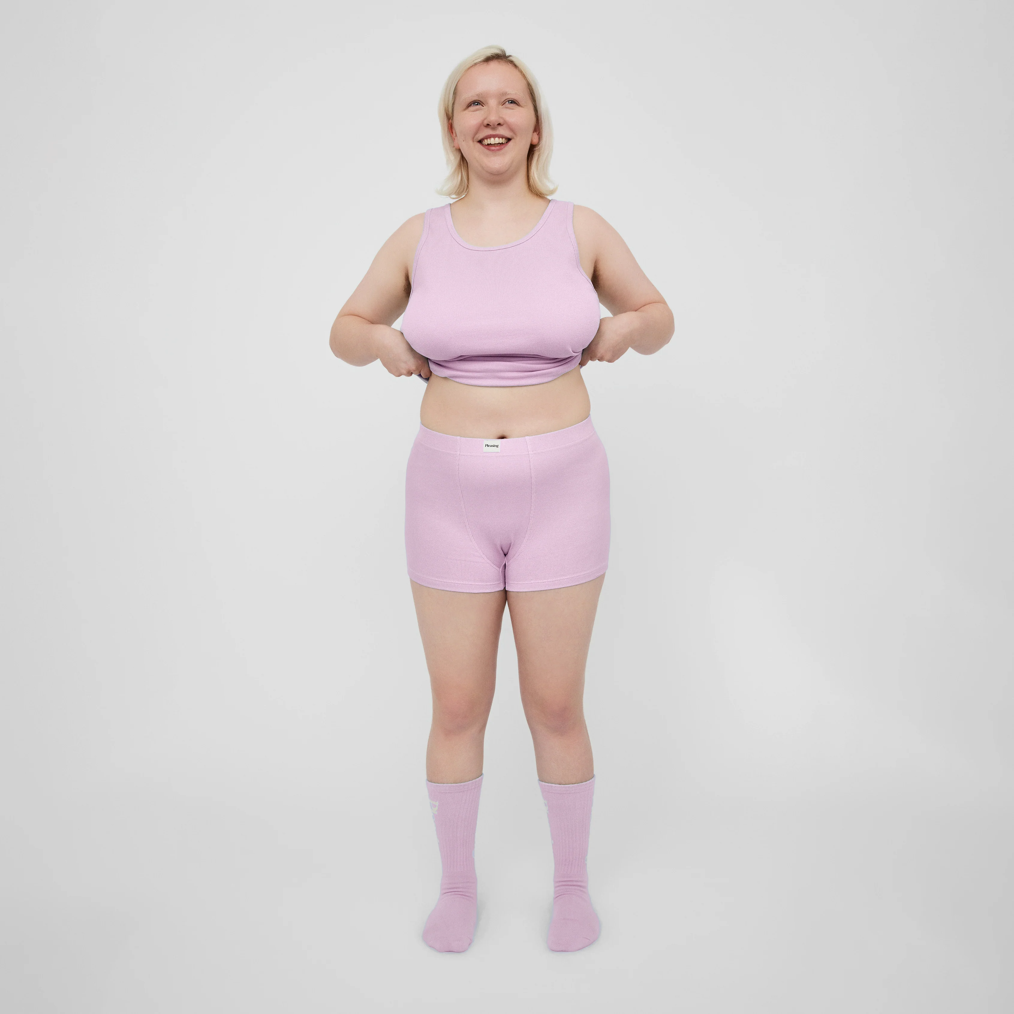 The Pleasing Ribbed Boxer Brief in Lavender - Image 7