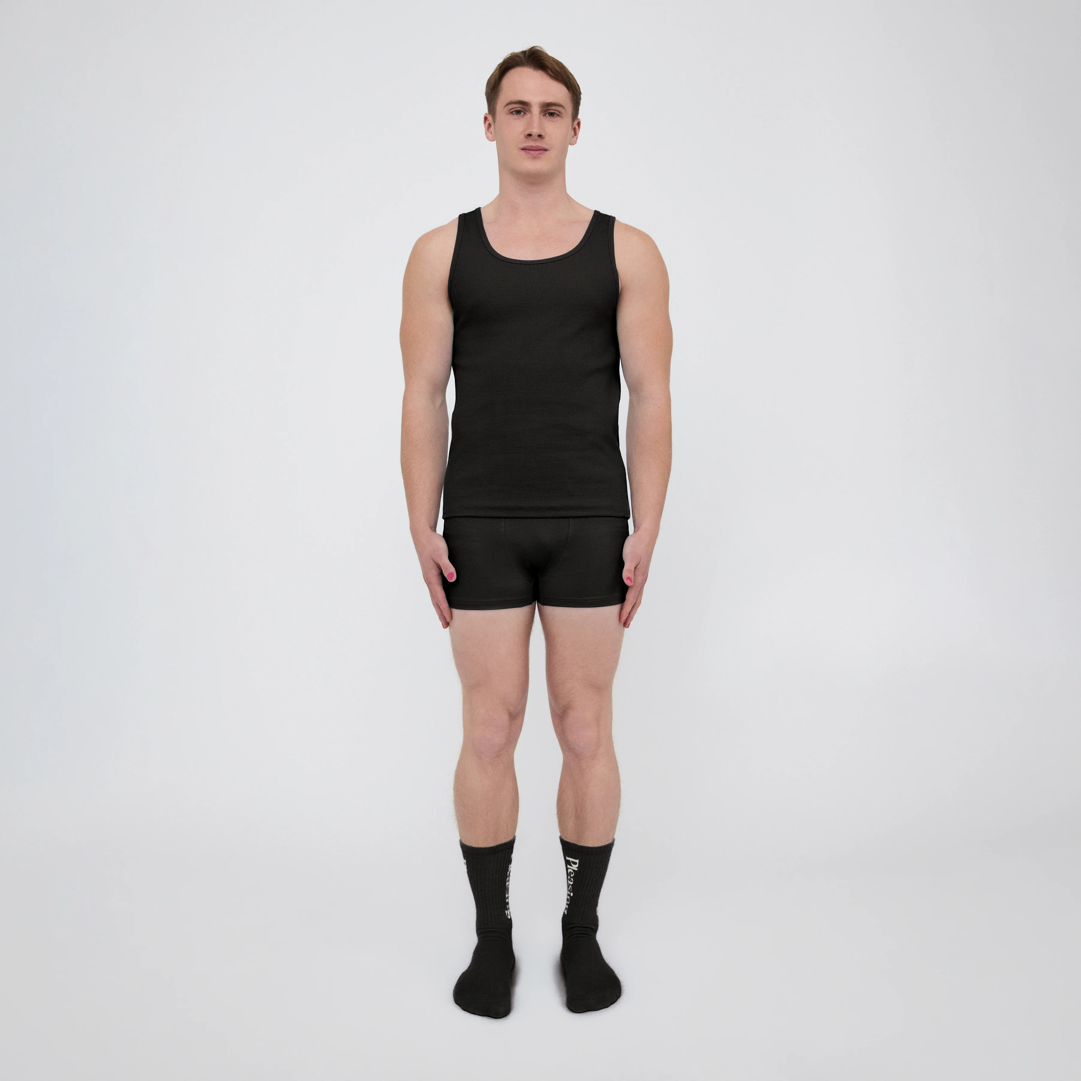 The Pleasing Ribbed Tank in Black - Image 28