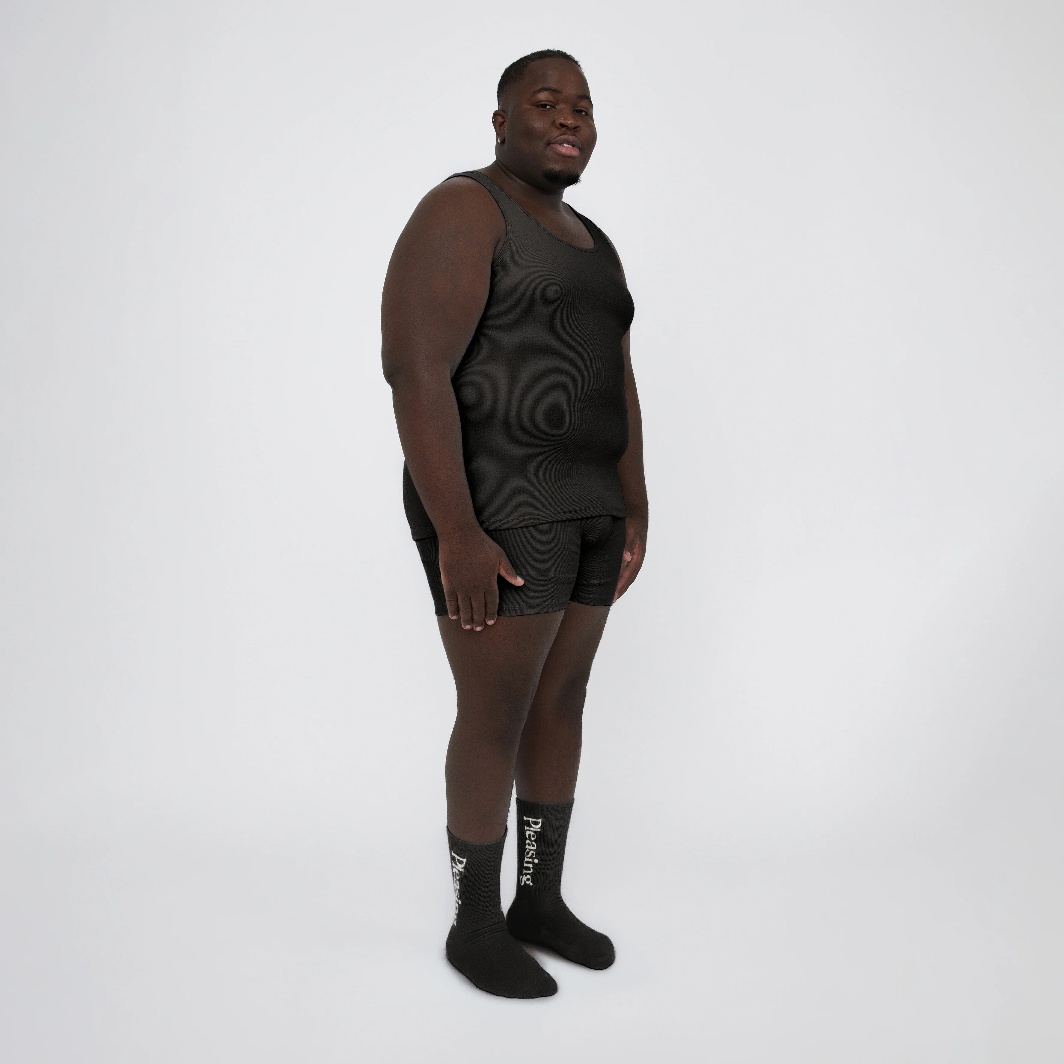 The Pleasing Ribbed Tank in Black - Image 35