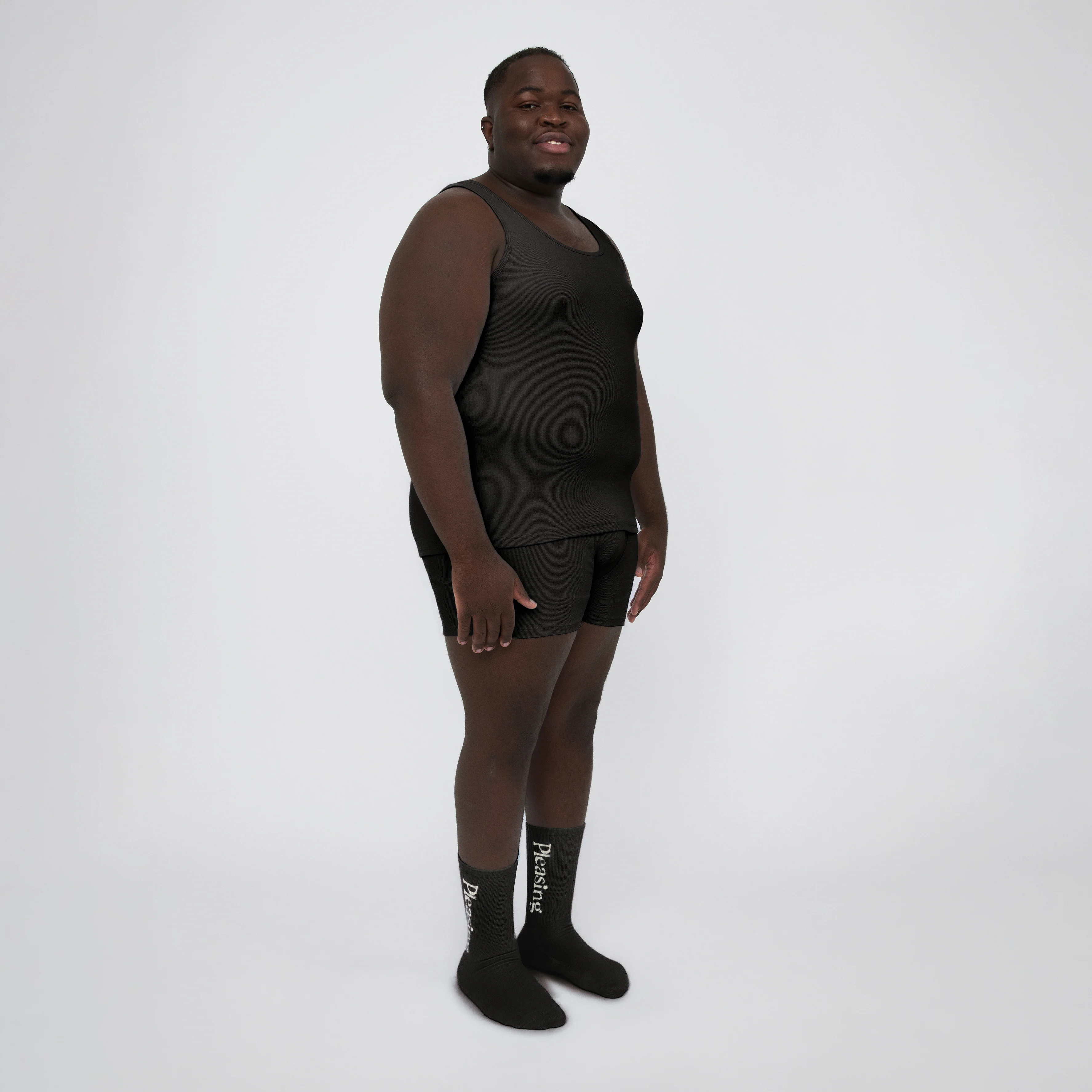 The Pleasing Ribbed Tank in Black - Image 37