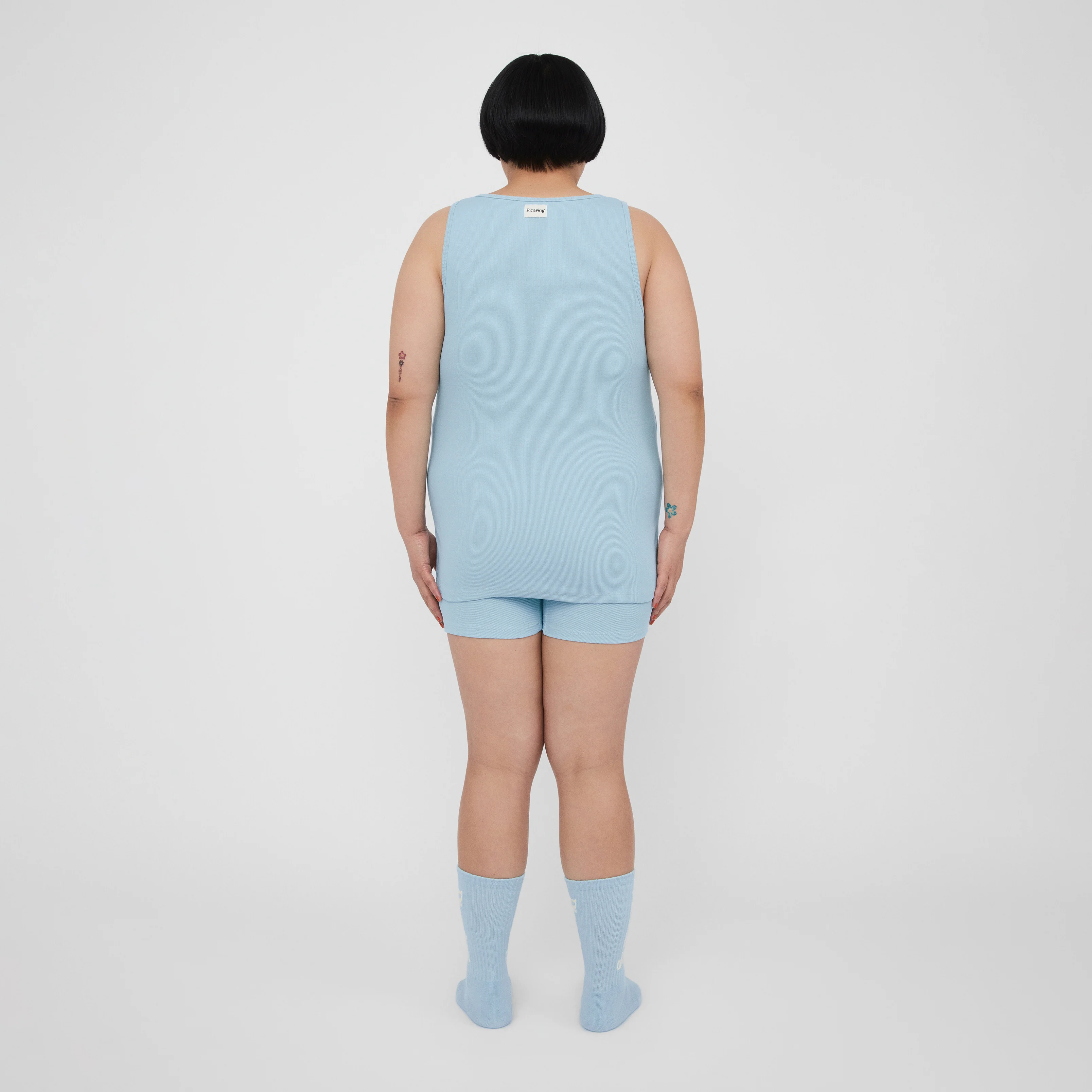 The Pleasing Ribbed Tank in Blue - Image 14