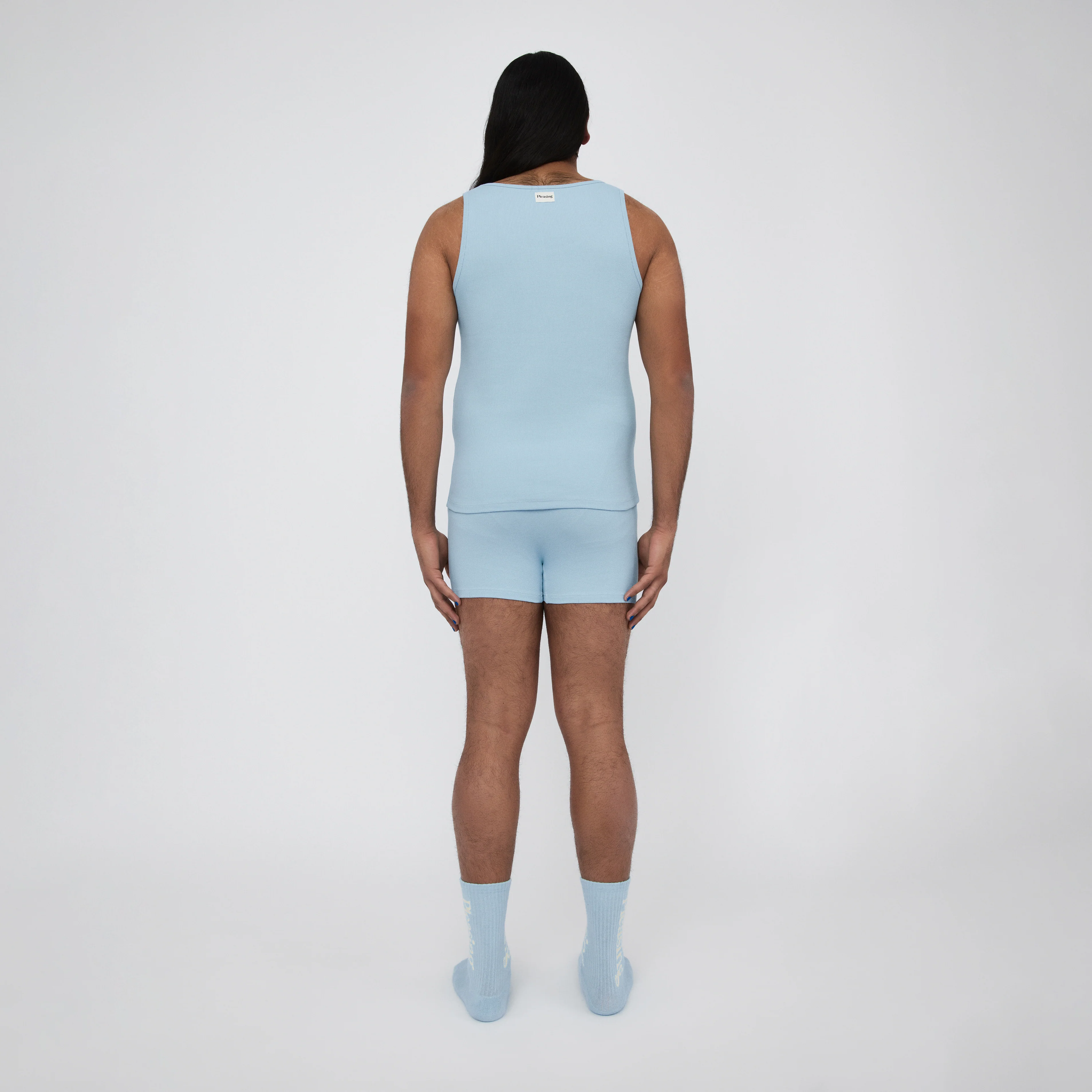 The Pleasing Ribbed Tank in Blue - Image 15
