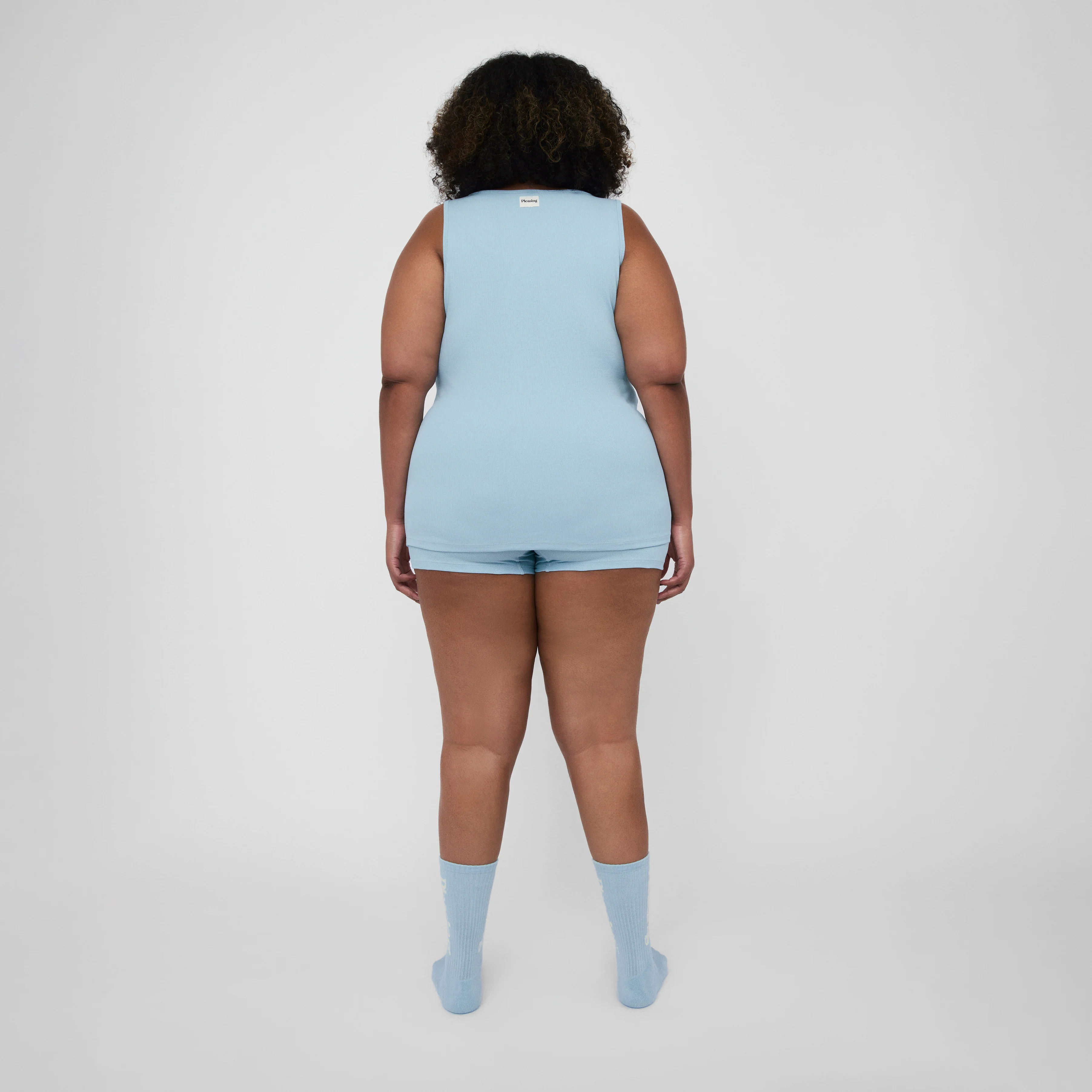The Pleasing Ribbed Tank in Blue - Image 19