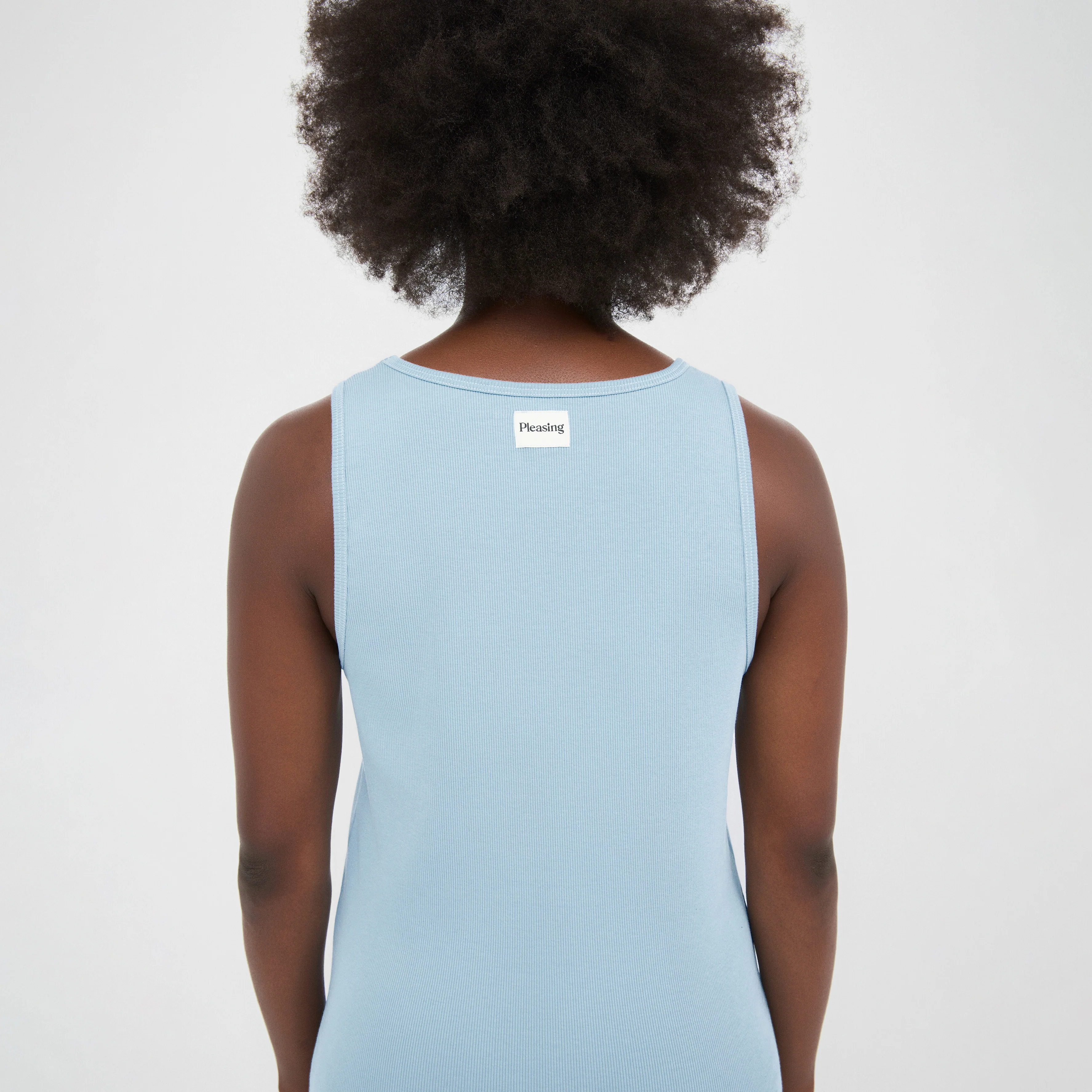The Pleasing Ribbed Tank in Blue - Image 44