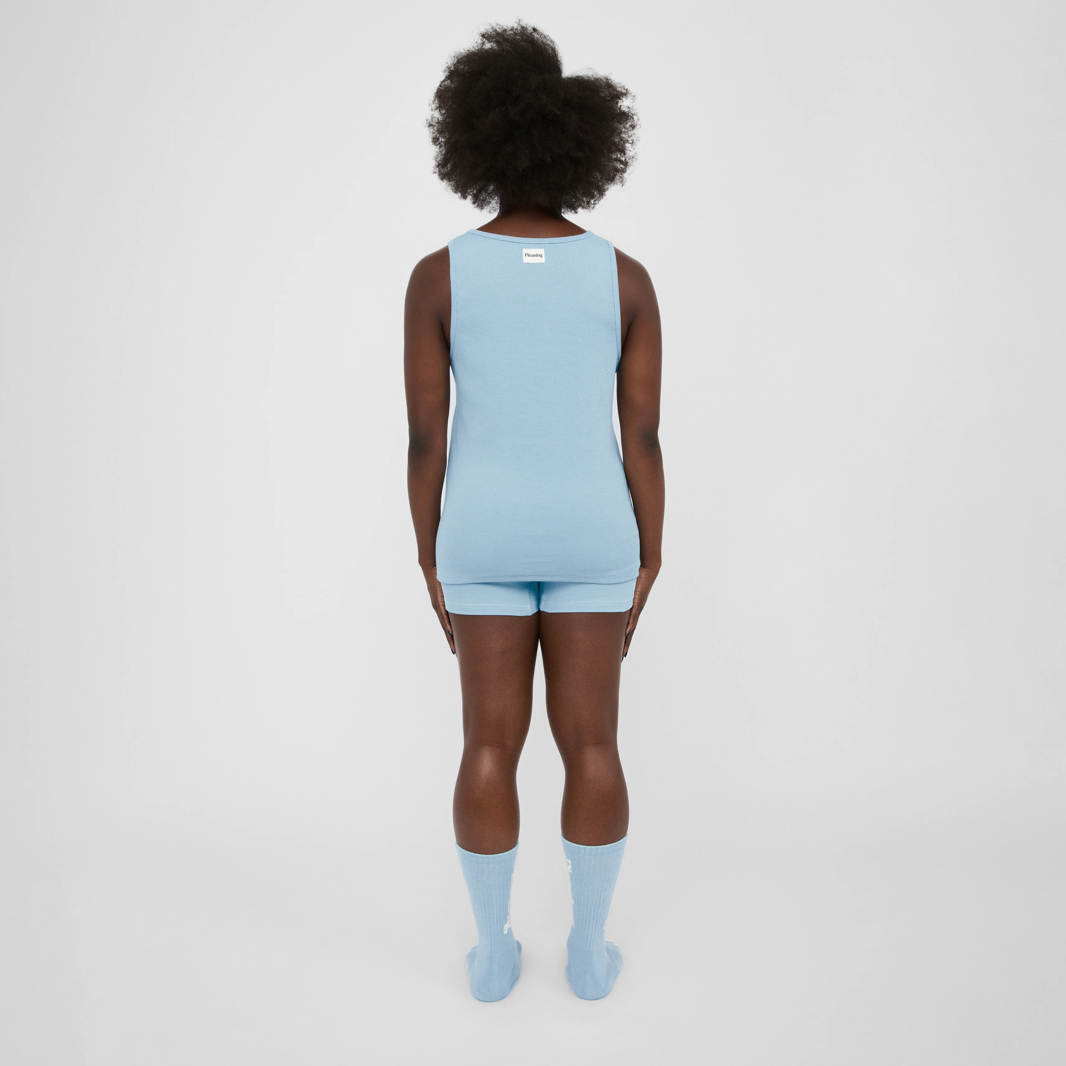 The Pleasing Ribbed Tank in Blue - Image 45