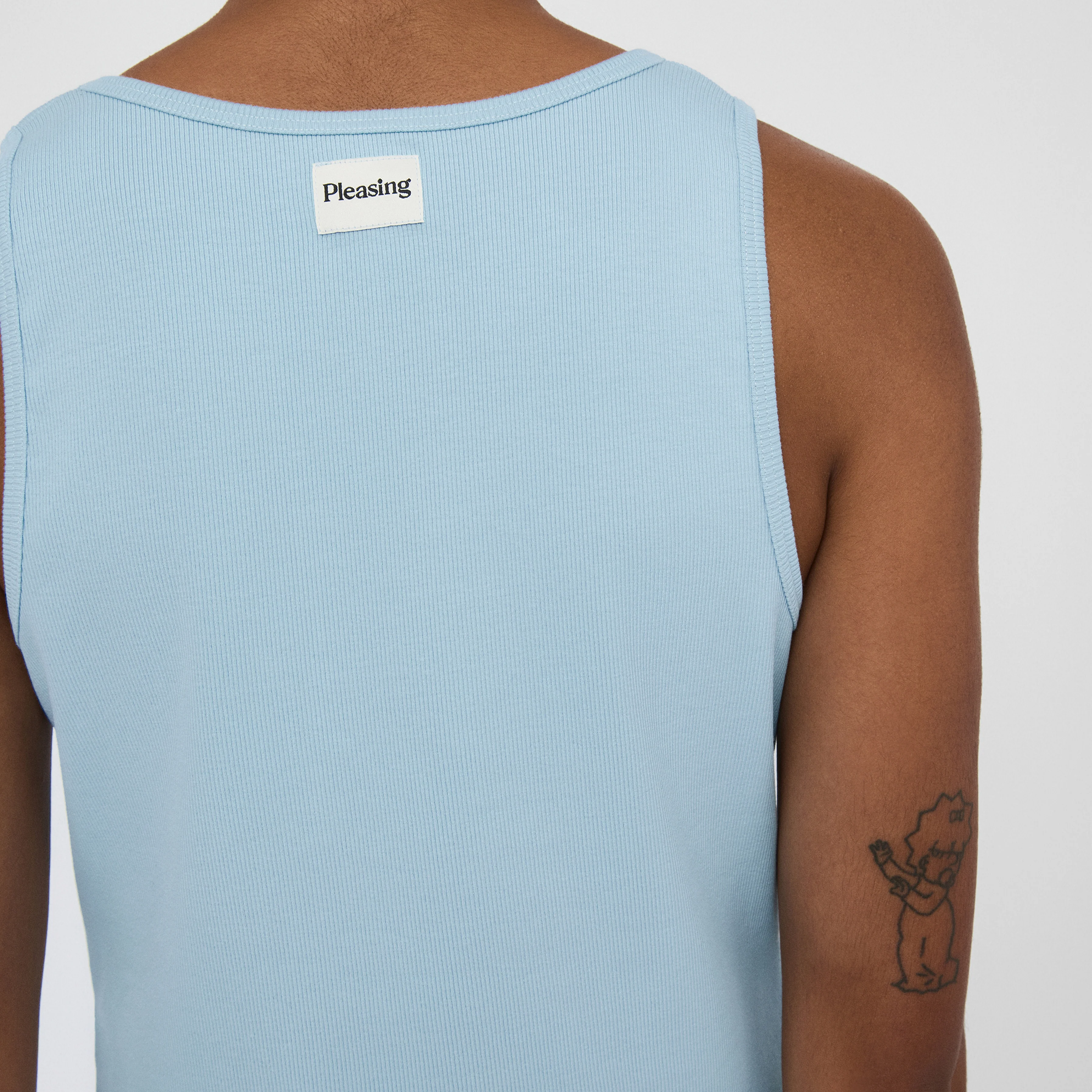 The Pleasing Ribbed Tank in Blue - Image 5
