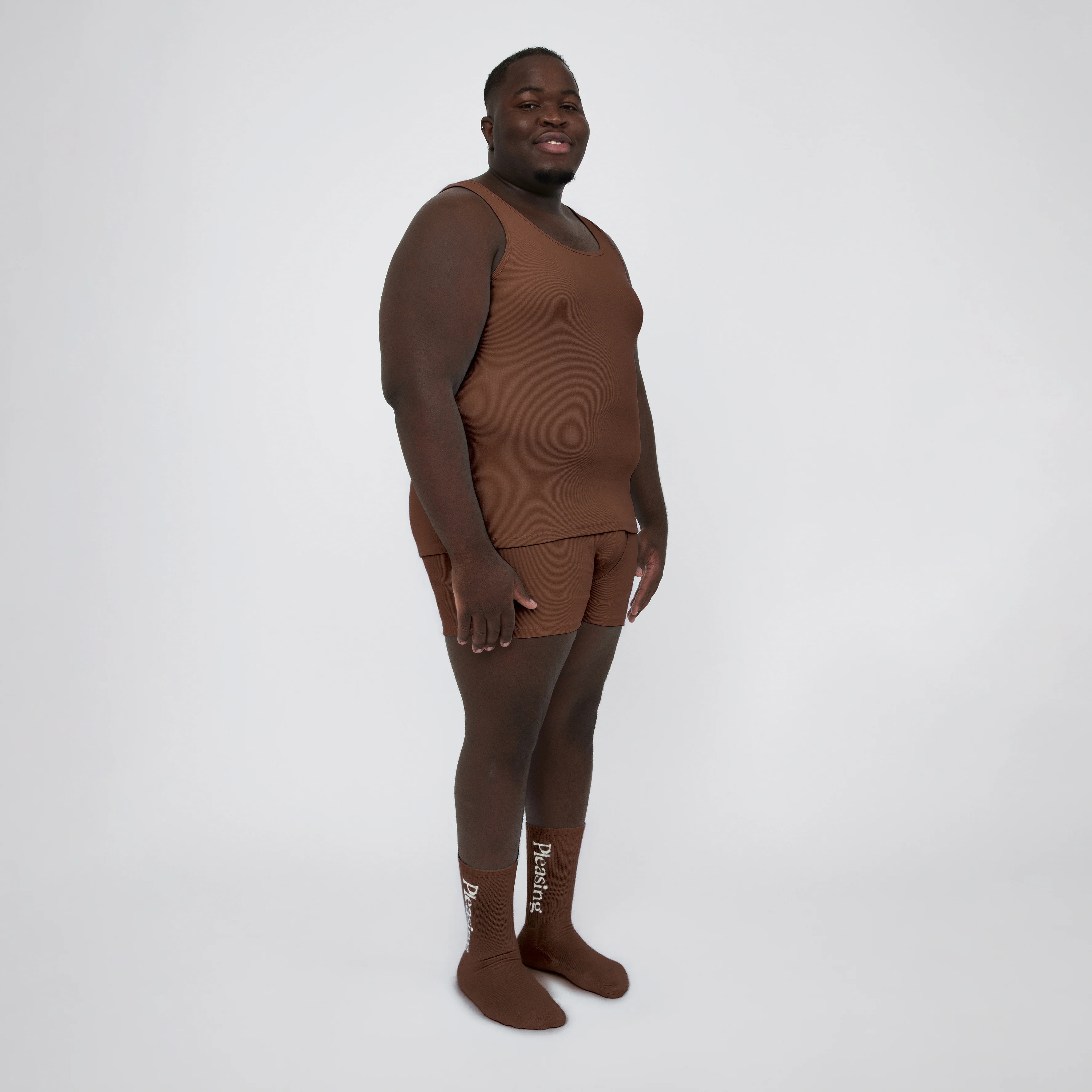 The Pleasing Ribbed Tank in Brown - Image 20