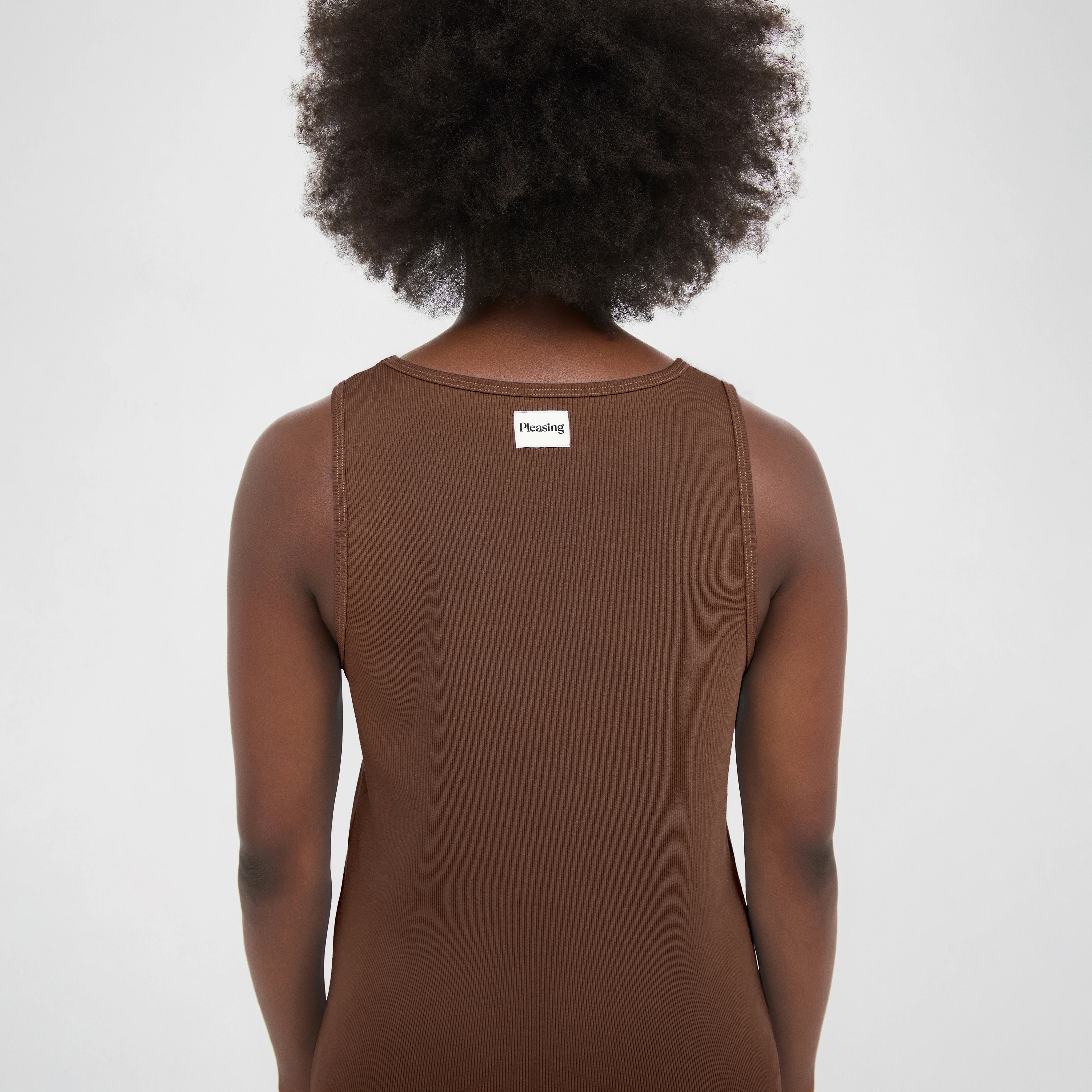 The Pleasing Ribbed Tank in Brown - Image 23