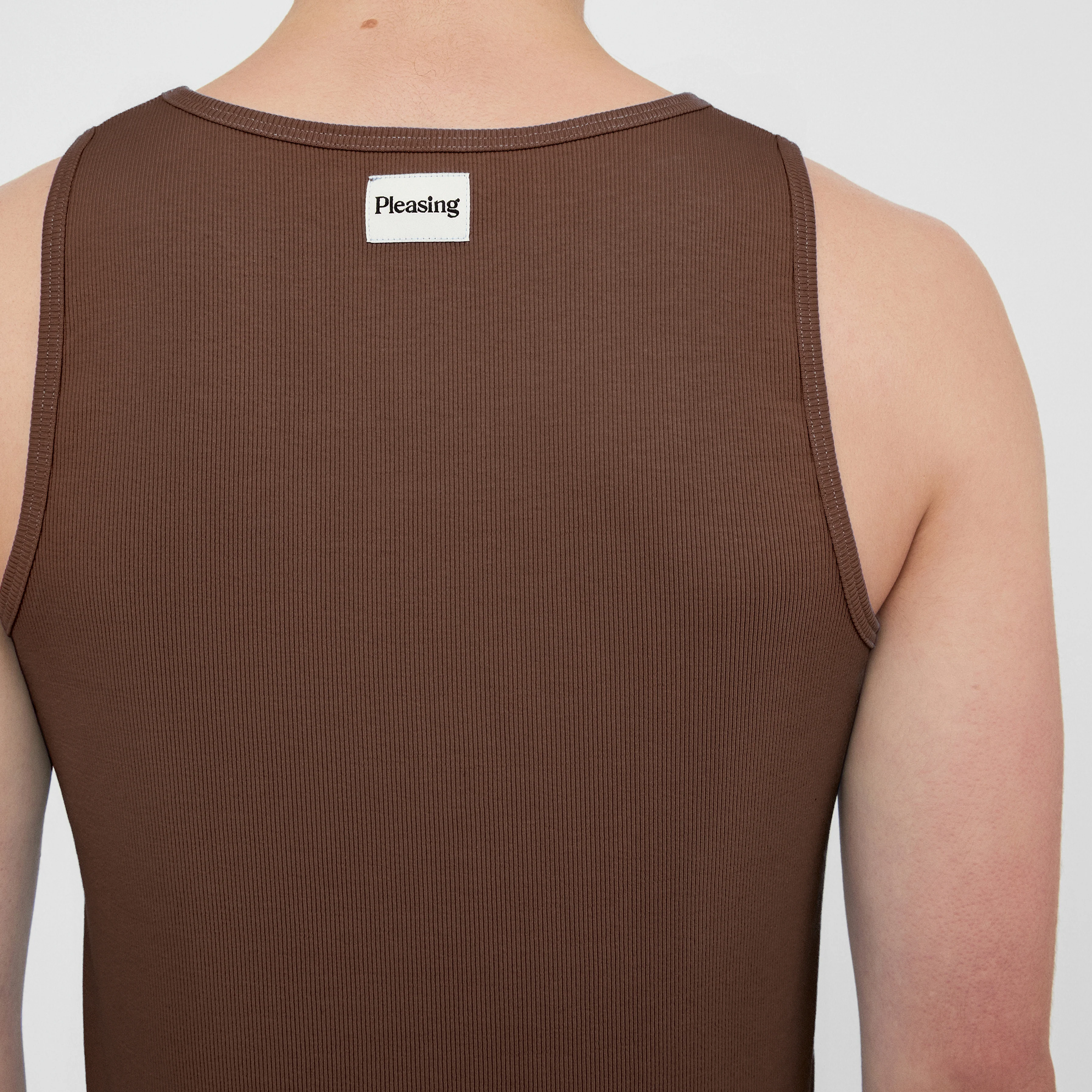 The Pleasing Ribbed Tank in Brown - Image 25