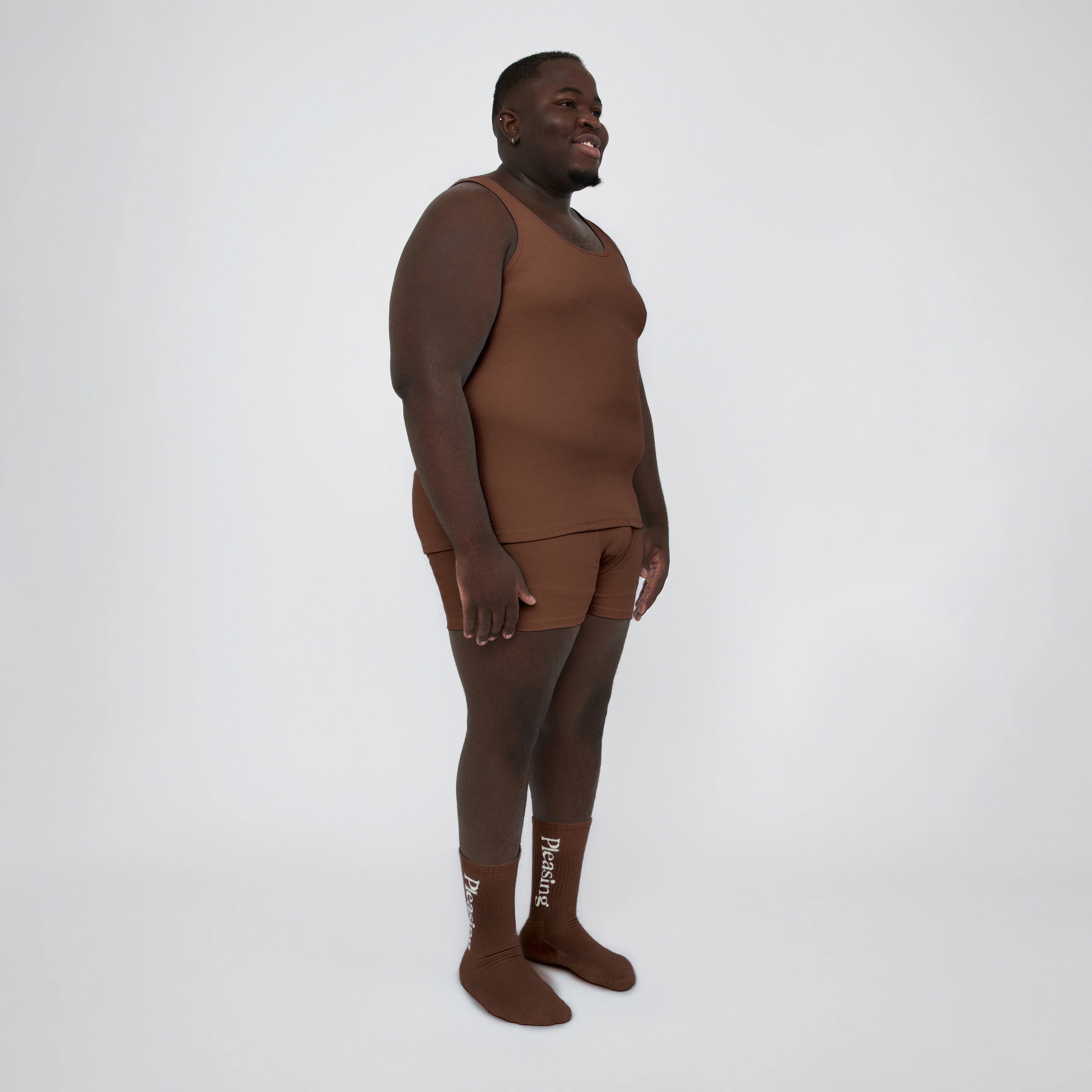 The Pleasing Ribbed Tank in Brown - Image 45