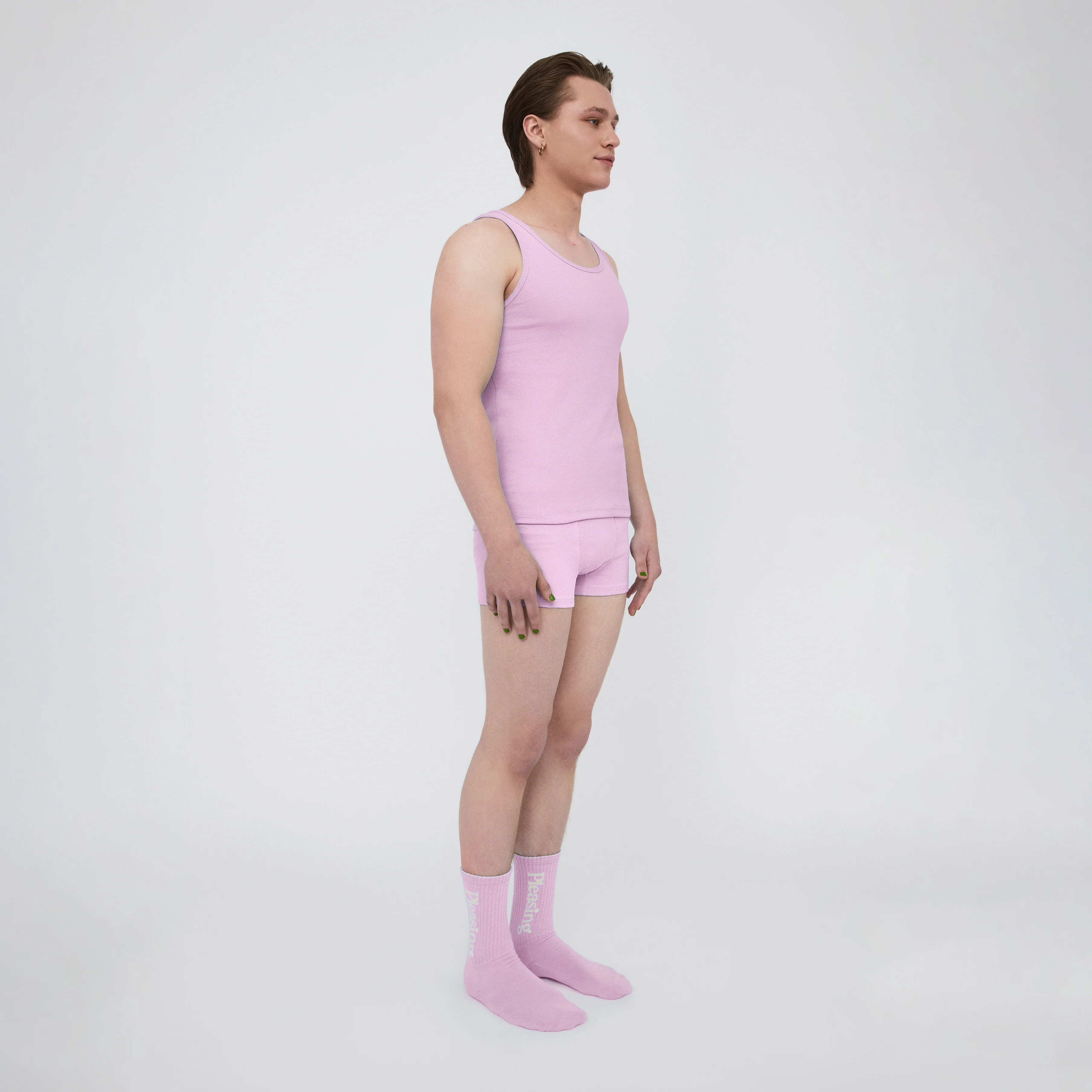 The Pleasing Ribbed Tank in Lavender - Image 32