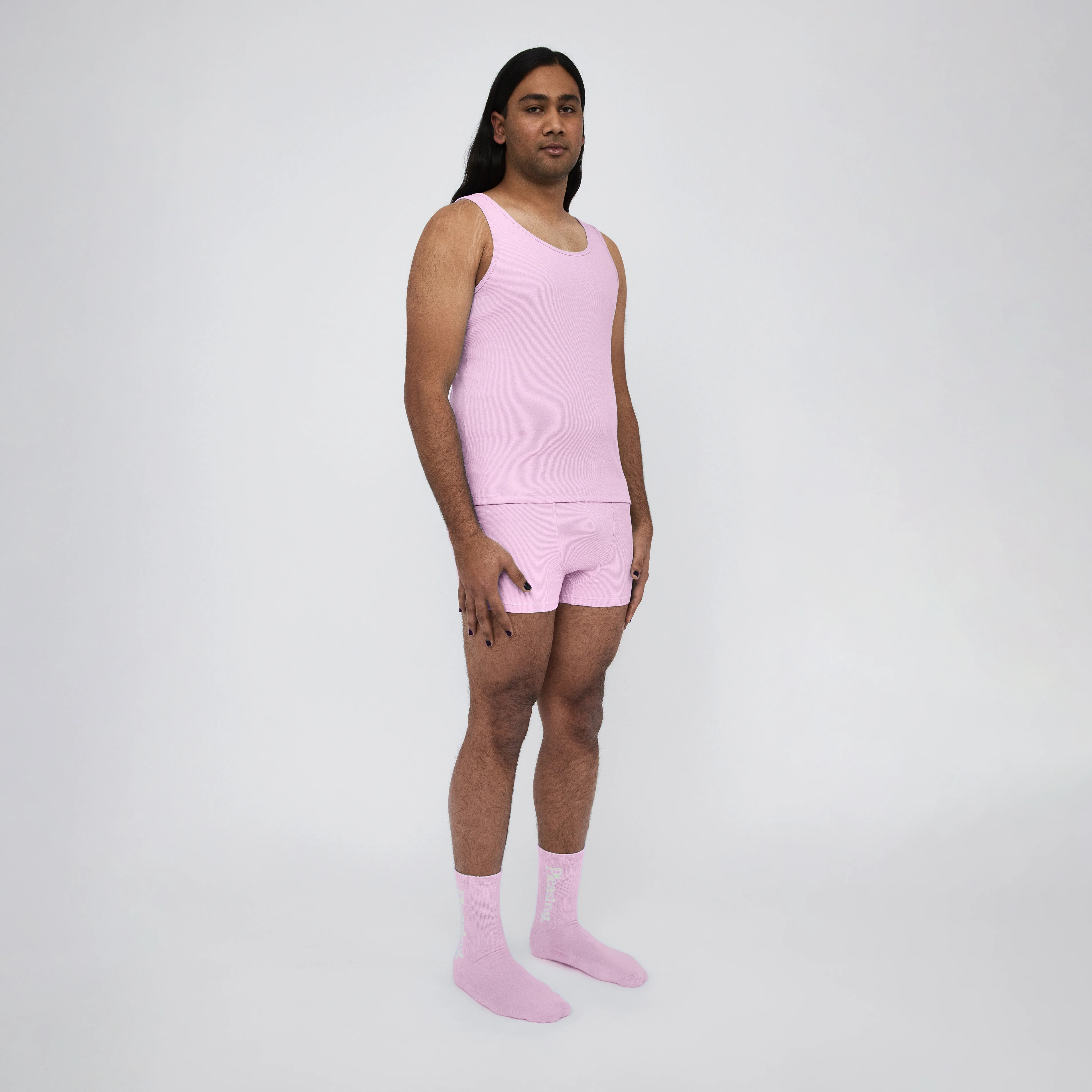 The Pleasing Ribbed Tank in Lavender - Image 37