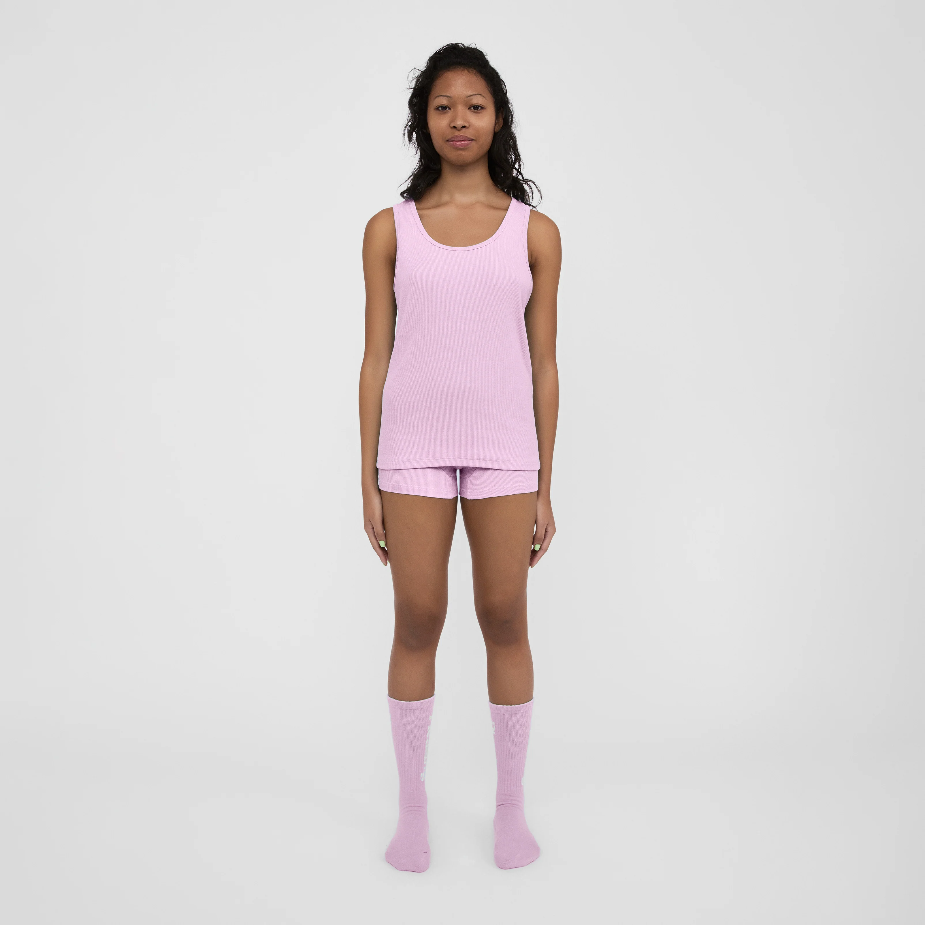 The Pleasing Ribbed Tank in Lavender - Image 39