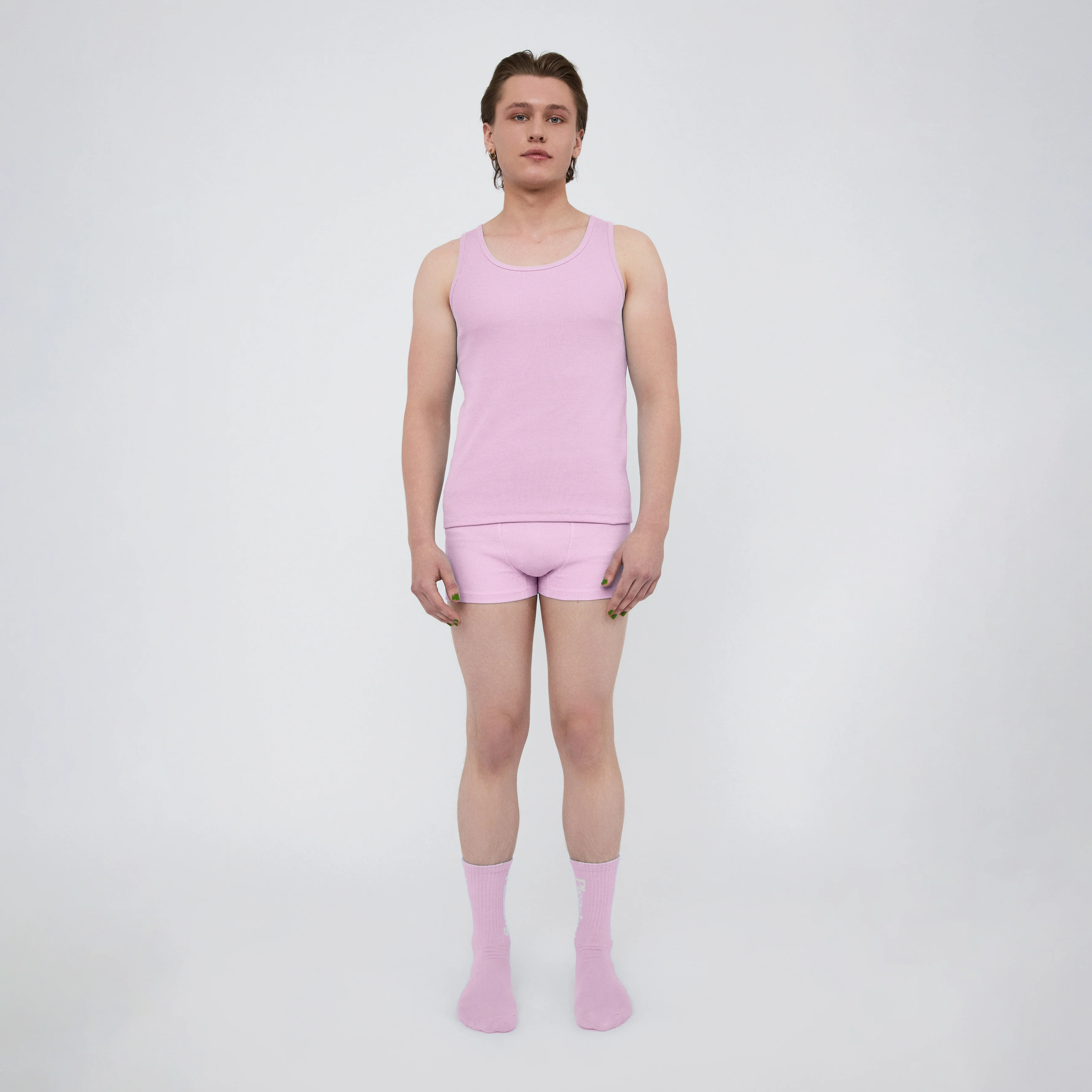 The Pleasing Ribbed Tank in Lavender - Image 5