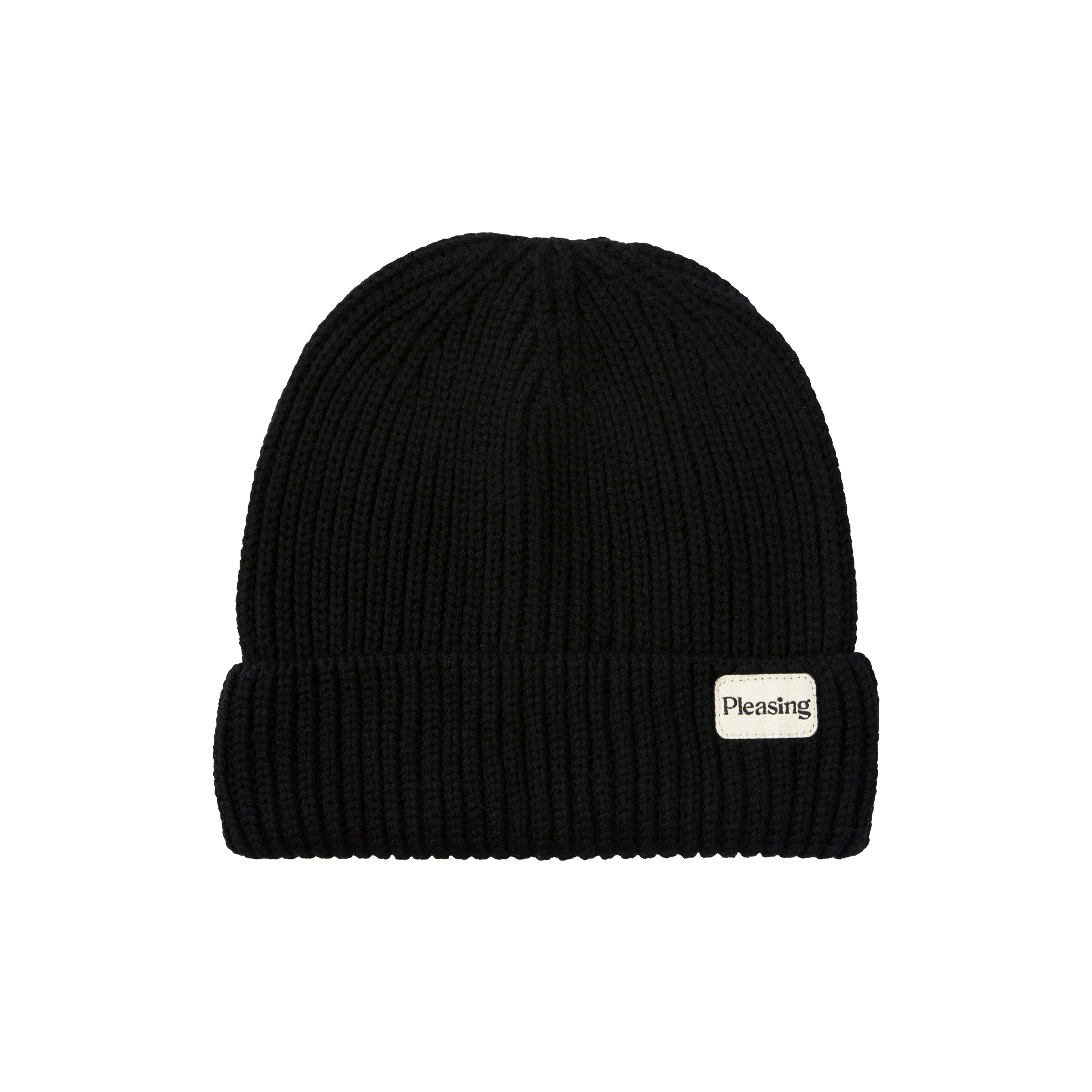 The Merino Wool Pleasing Beanie in Black