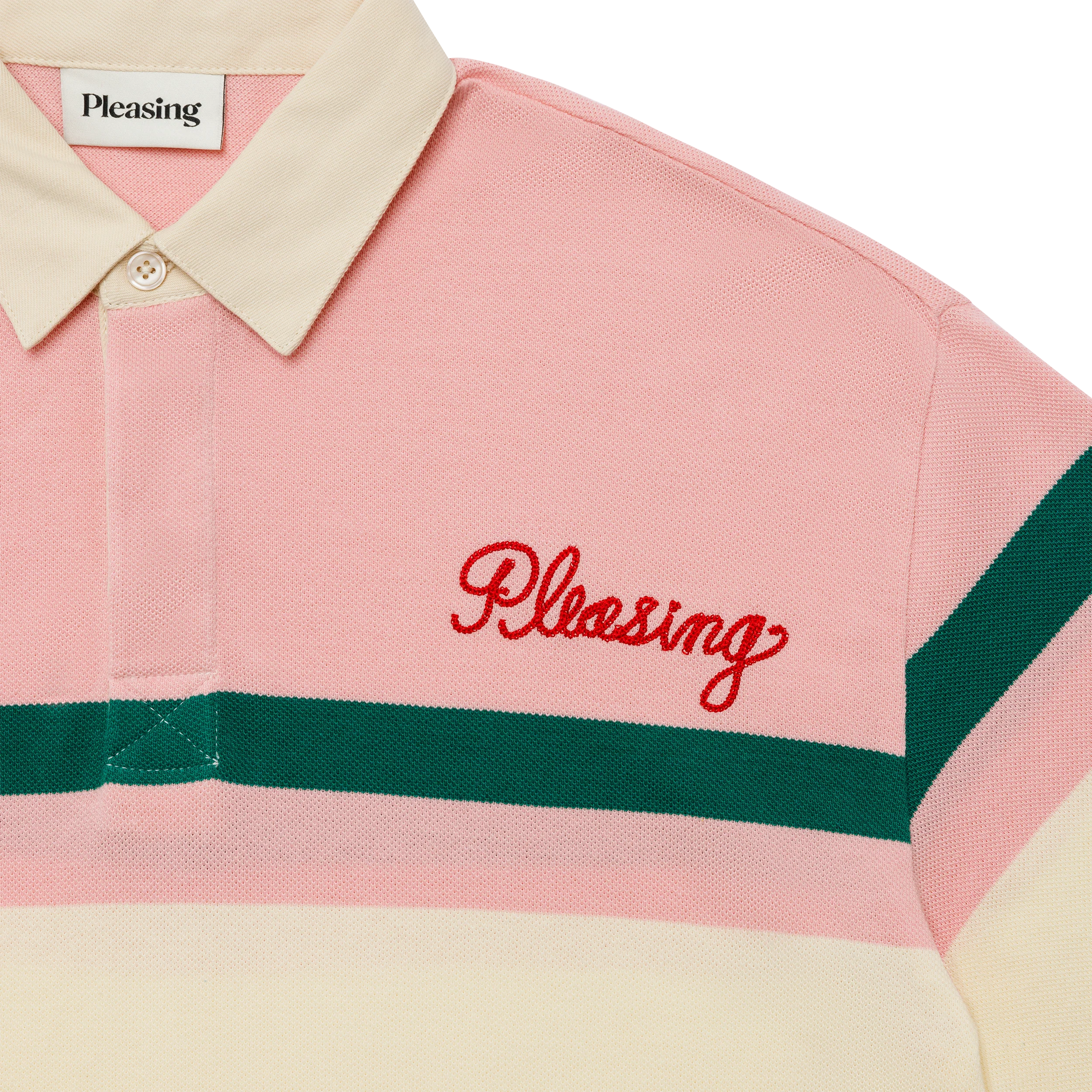 The Pleasing Cropped Rugby in Pink - Image 3